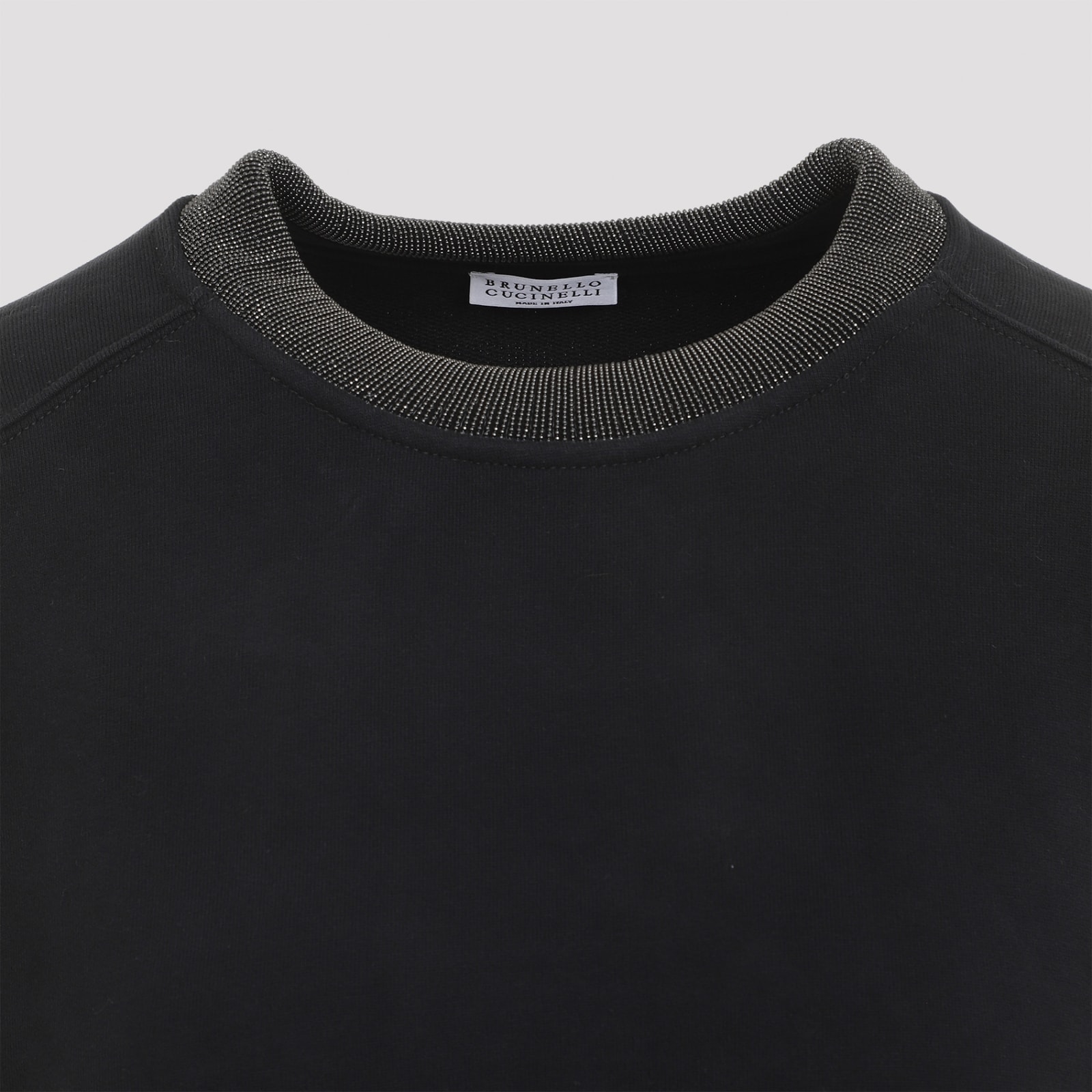 Shop Brunello Cucinelli Monile Sweatshirt In Black