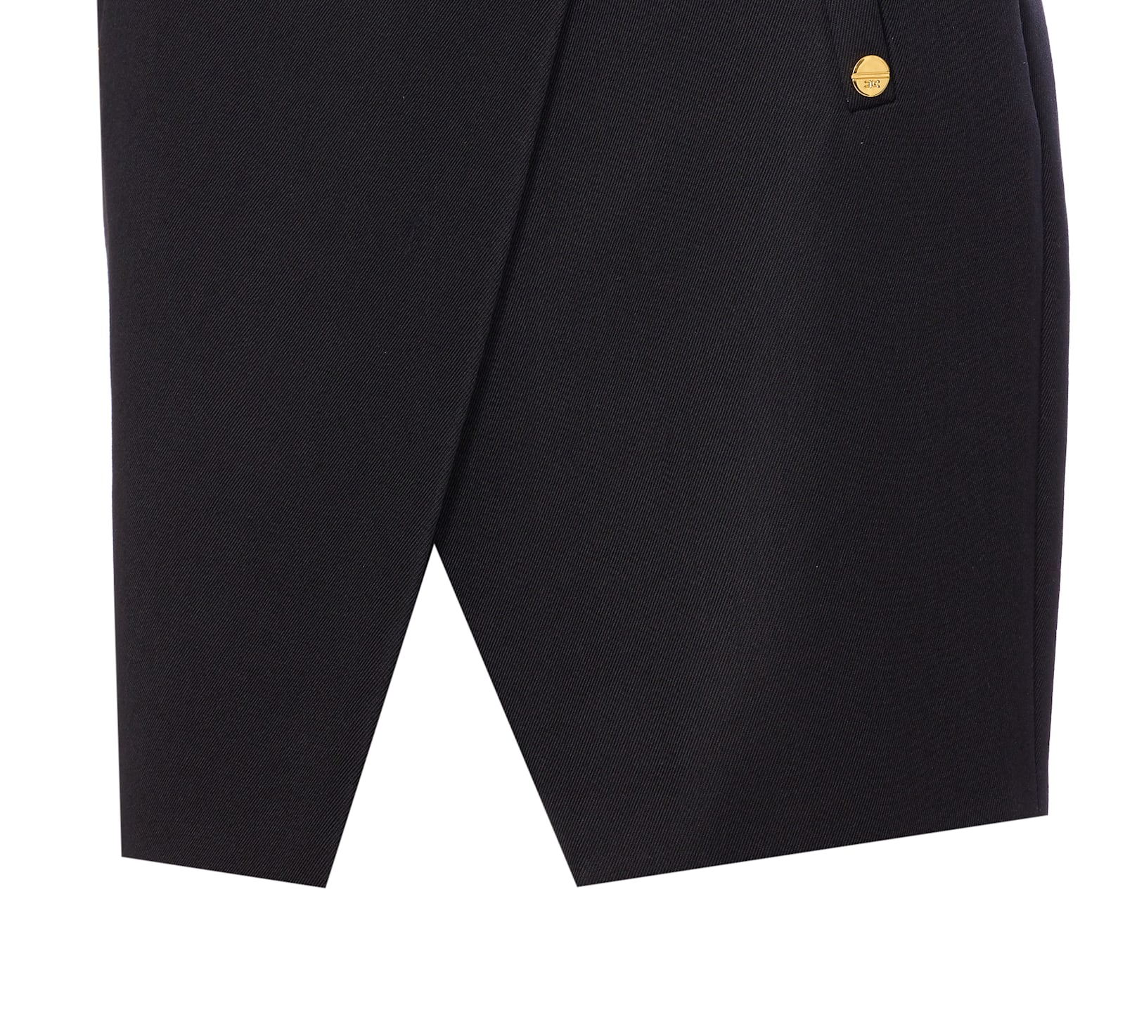Elisabetta Franchi Button-detailed Mini Skirt In Black