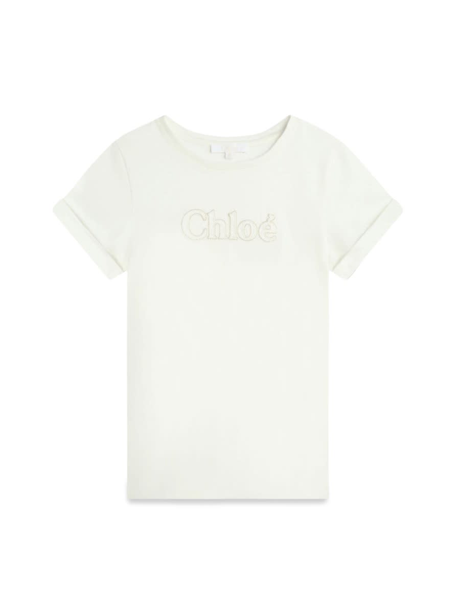Chloé Kids' Tee Shirt In White
