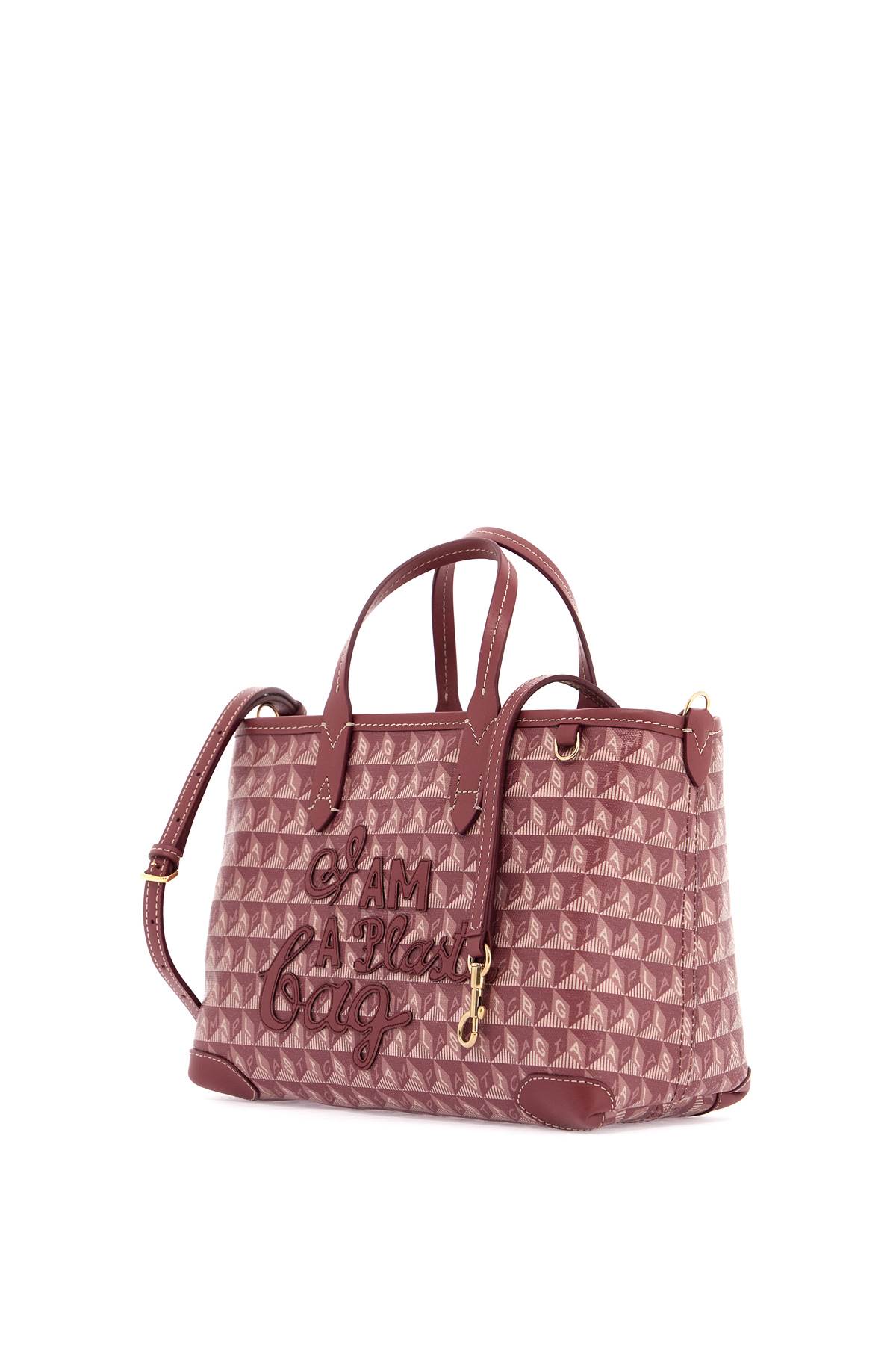 Shop Anya Hindmarch Tote Bag I Am A Plastic Bag With In Damson (pink)