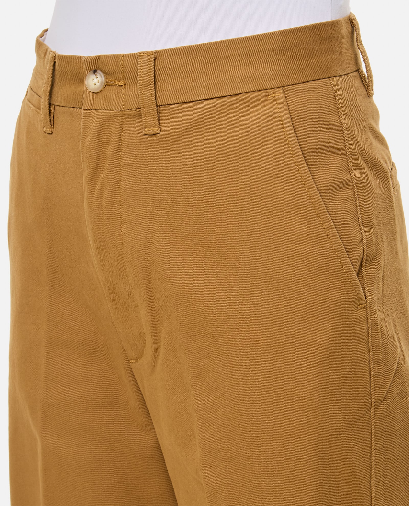 Polo Ralph Lauren High-waisted Cropped Trousers In Beige