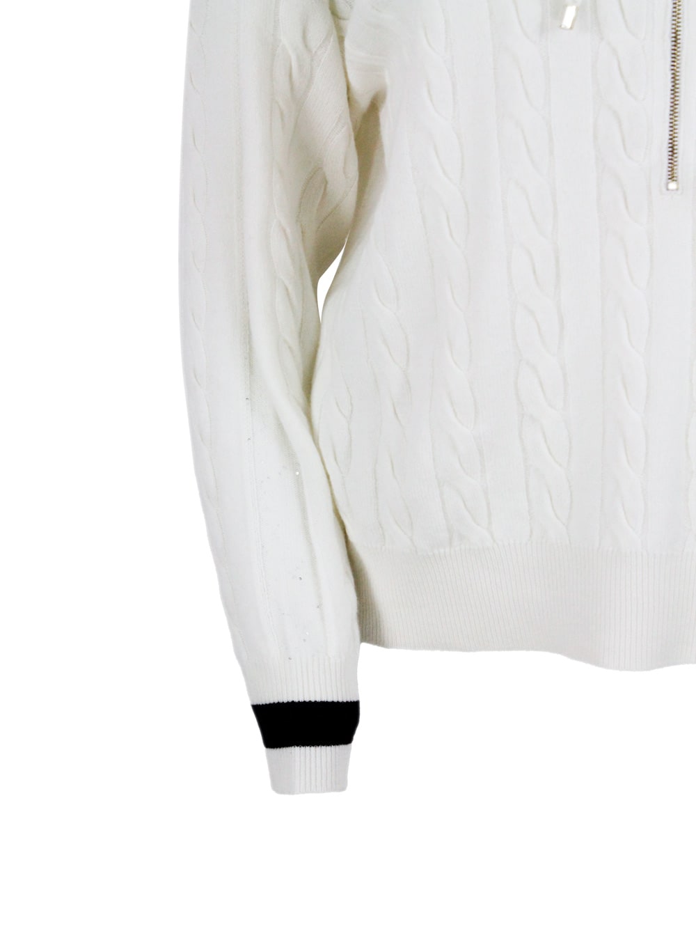 Shop Lorena Antoniazzi Sweater In White