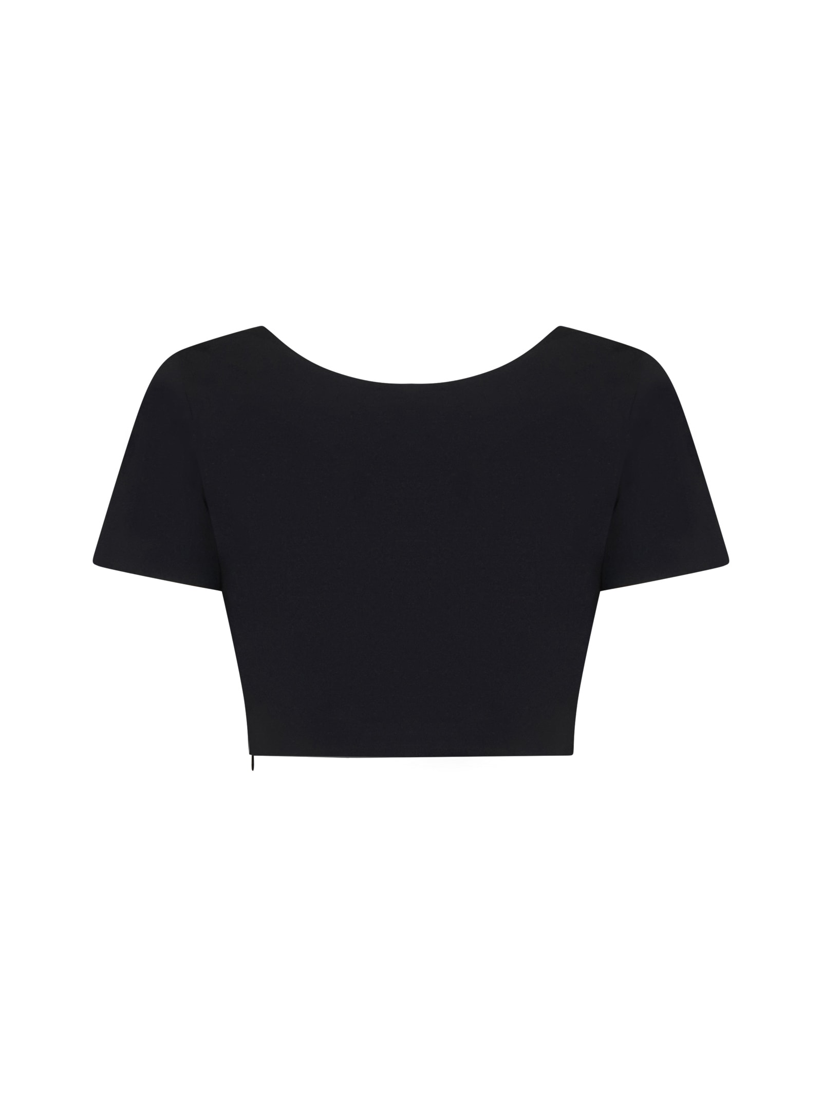 Shop Alaïa Top In Noir Alaia