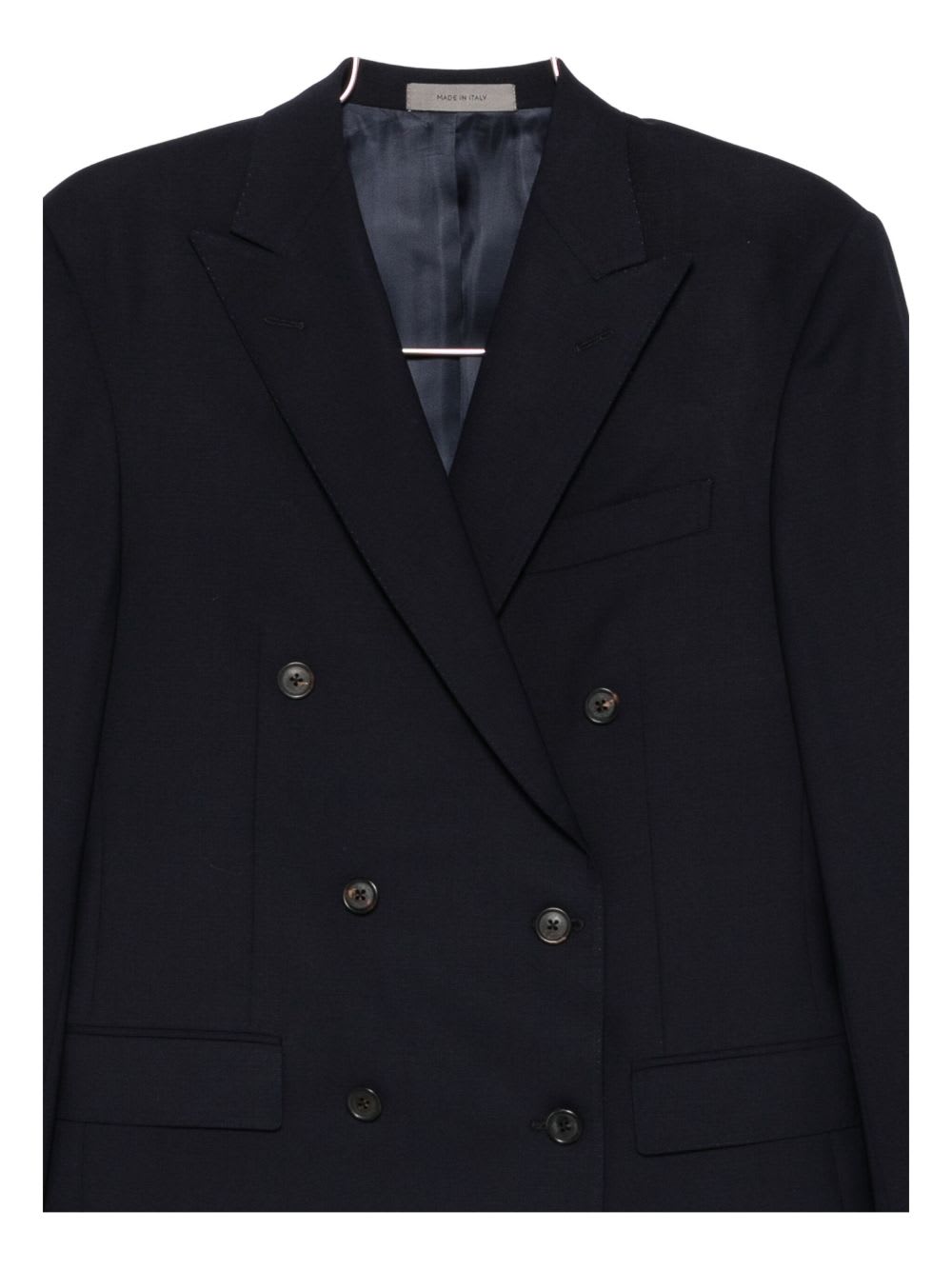 Corneliani Double-breasted Blazer In Black