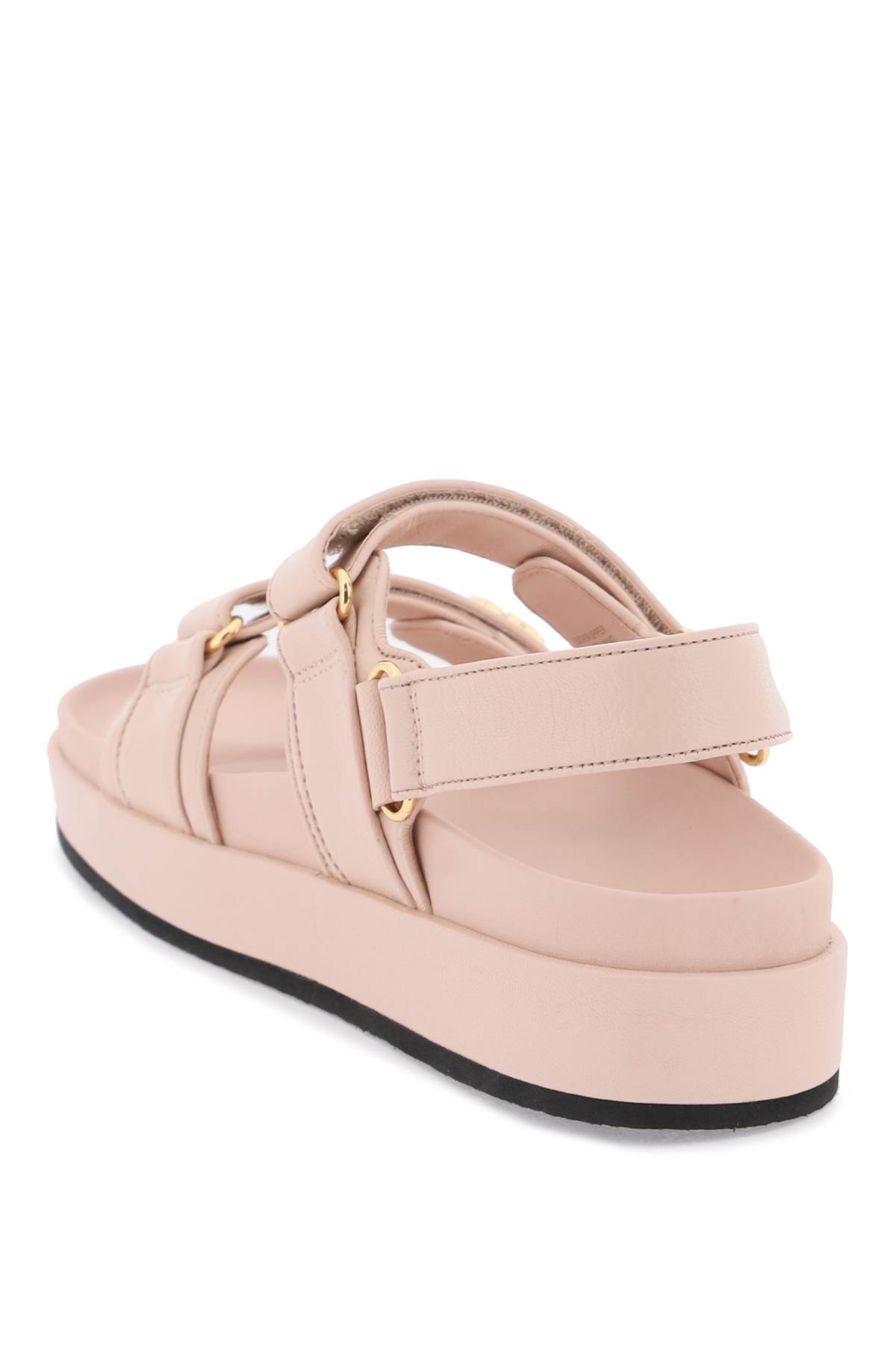 Shop Tory Burch Kira Sport Sandals In Shell Pink (black)