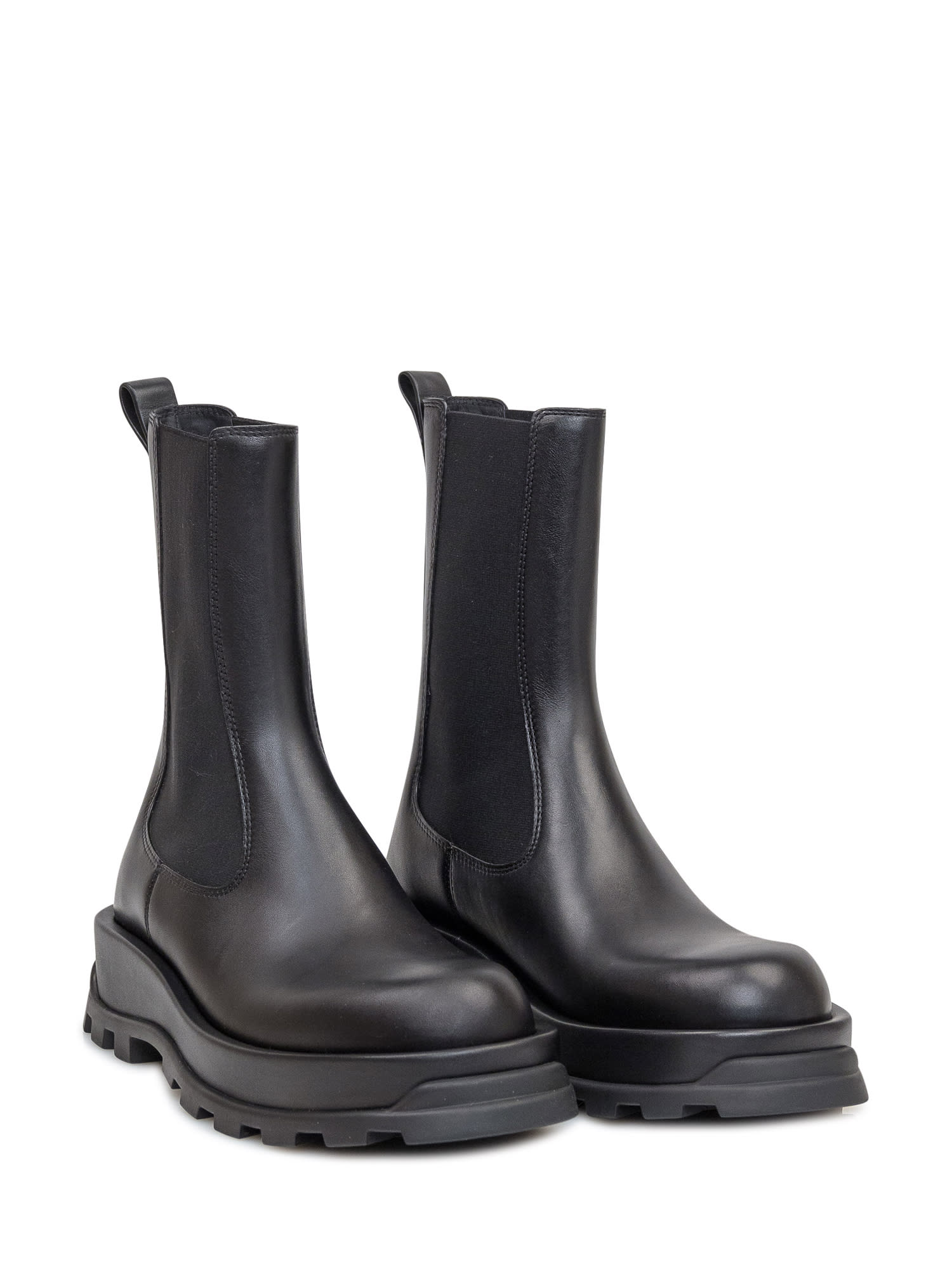 Shop Jil Sander Ankle Boot In Black