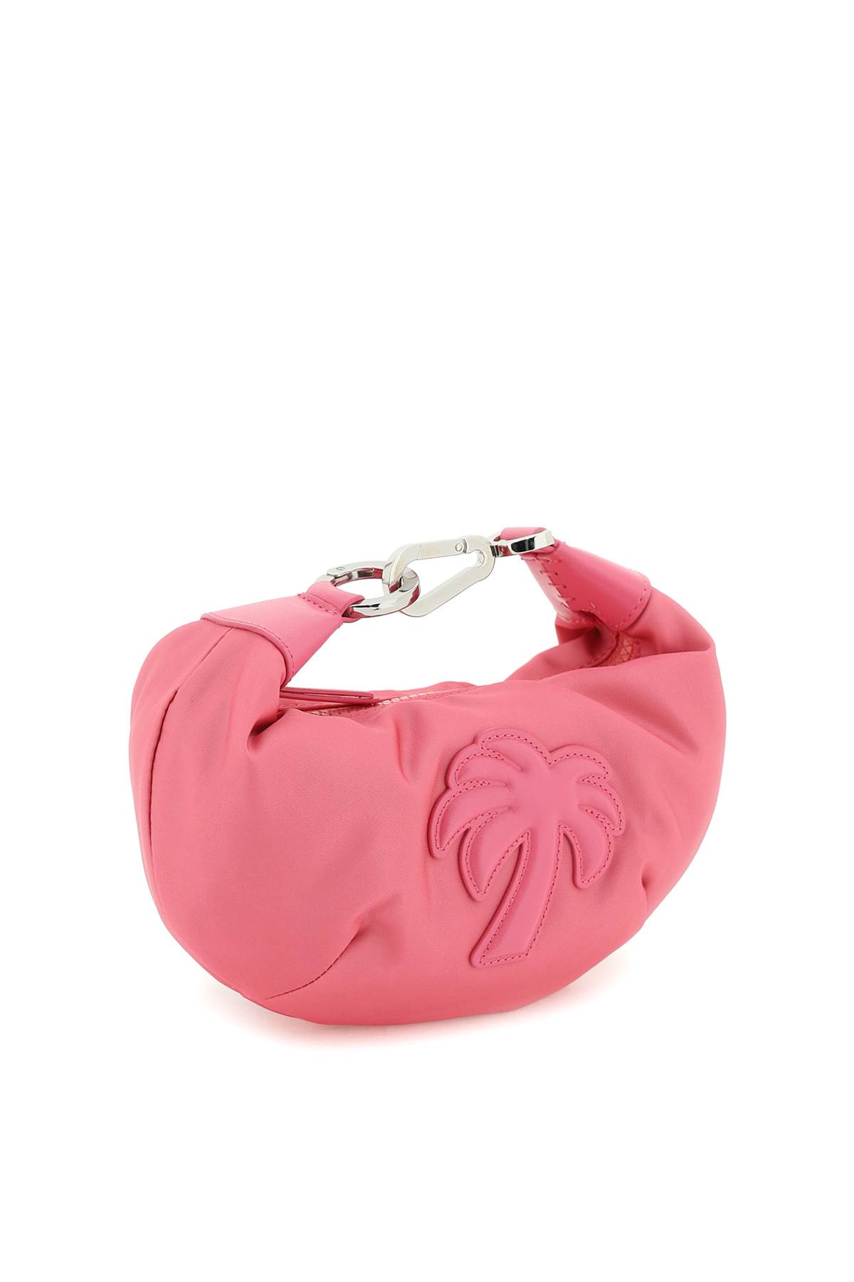 Palm Angels Mini Big Palm Logo-embossed Clutch Bag In Rosa