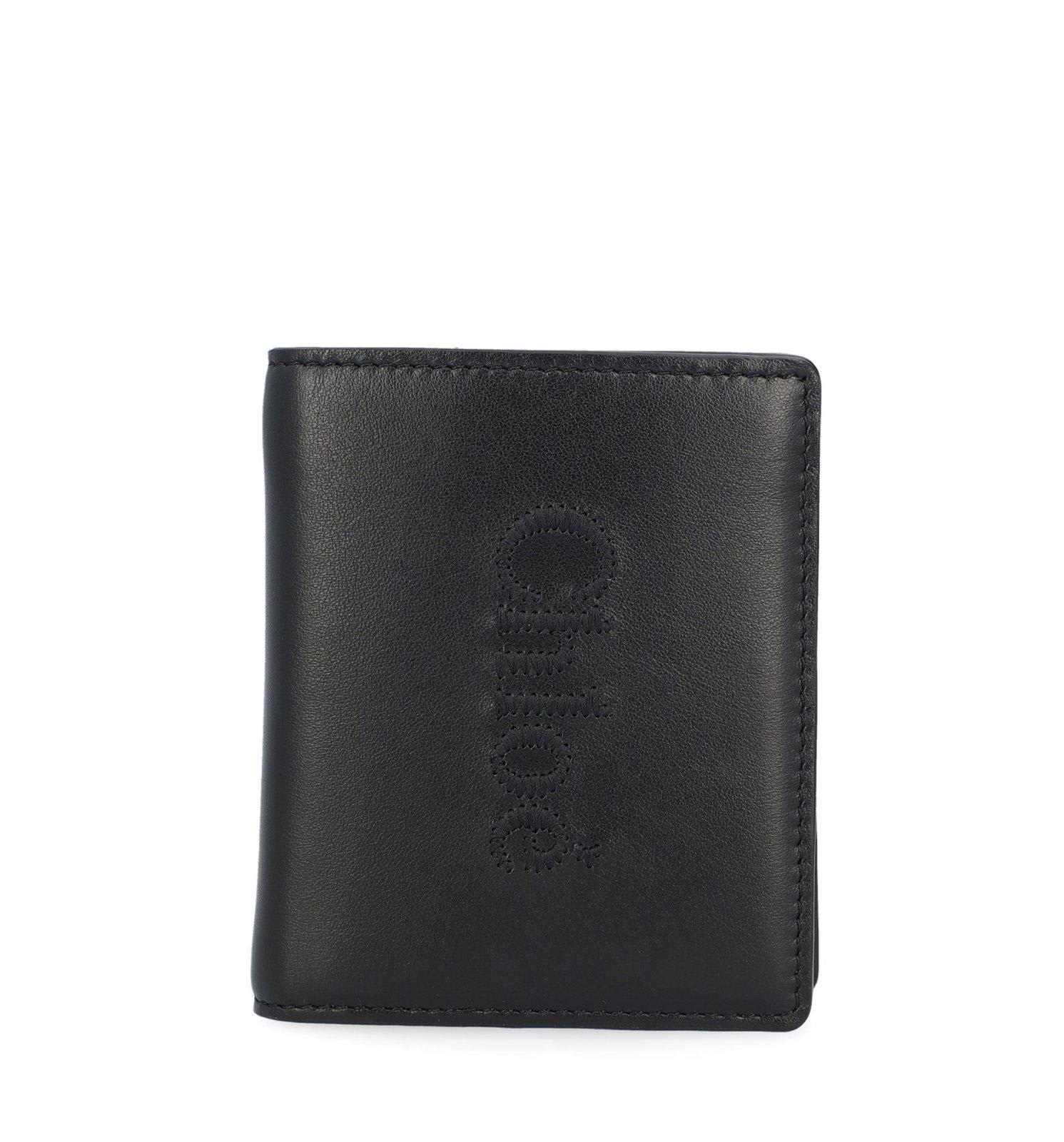 Shop Chloé Sense Compact Bi-fold Wallet In Black