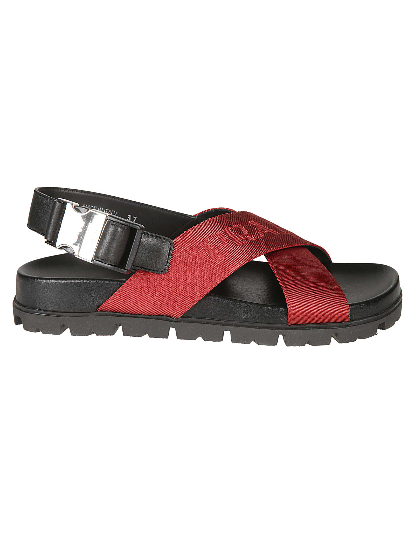 prada cross strap sandals