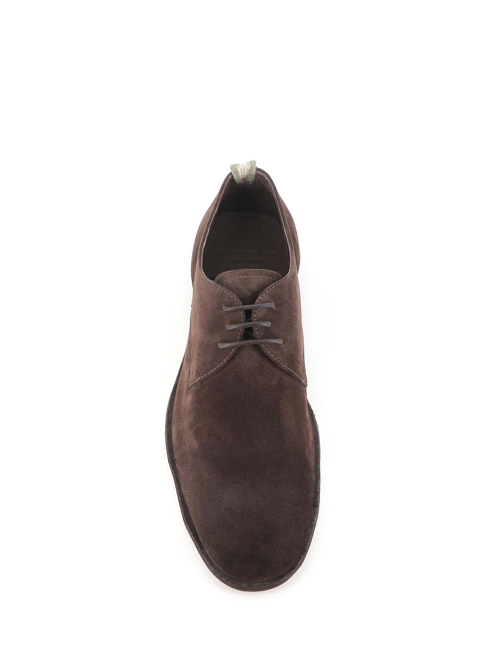 Officine Creative Solitude Suede Derby Shoes In Brown