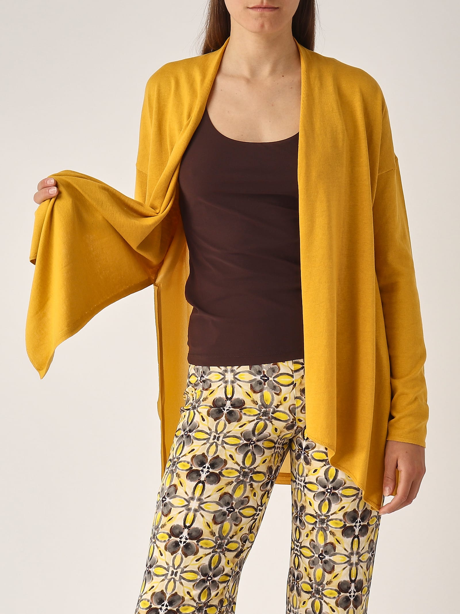 Maliparmi Seta Cardigan In Yellow