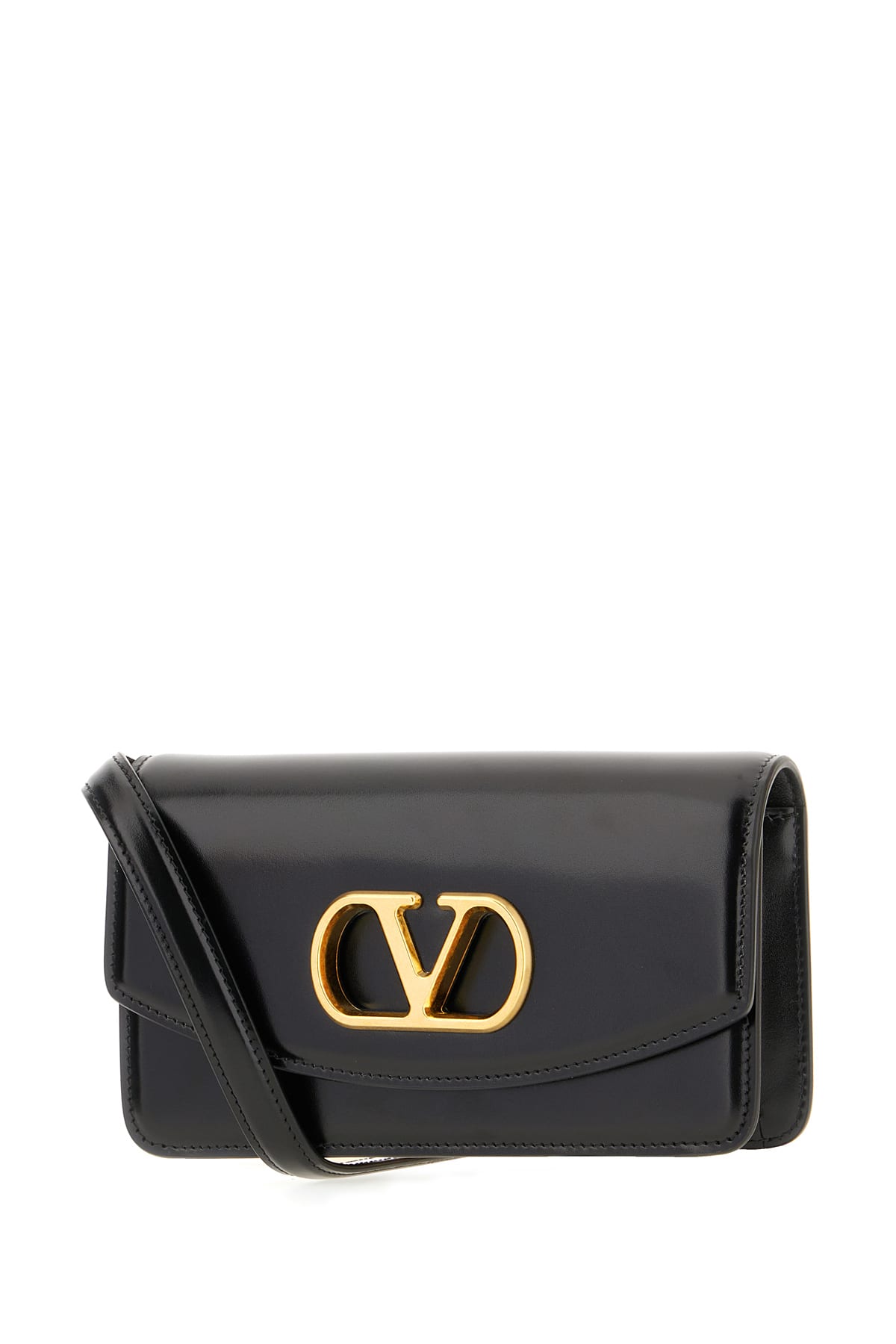 Valentino Small Clutch Gold-tone Hardware In Black