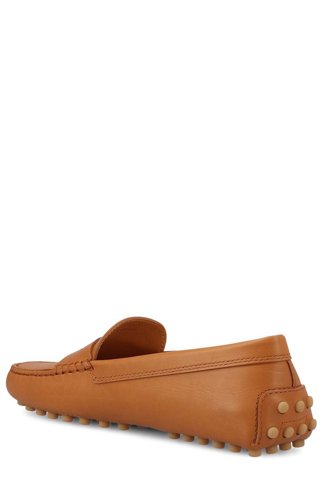 Tod's Gommino Leather Penny Driving Shoes In Brown