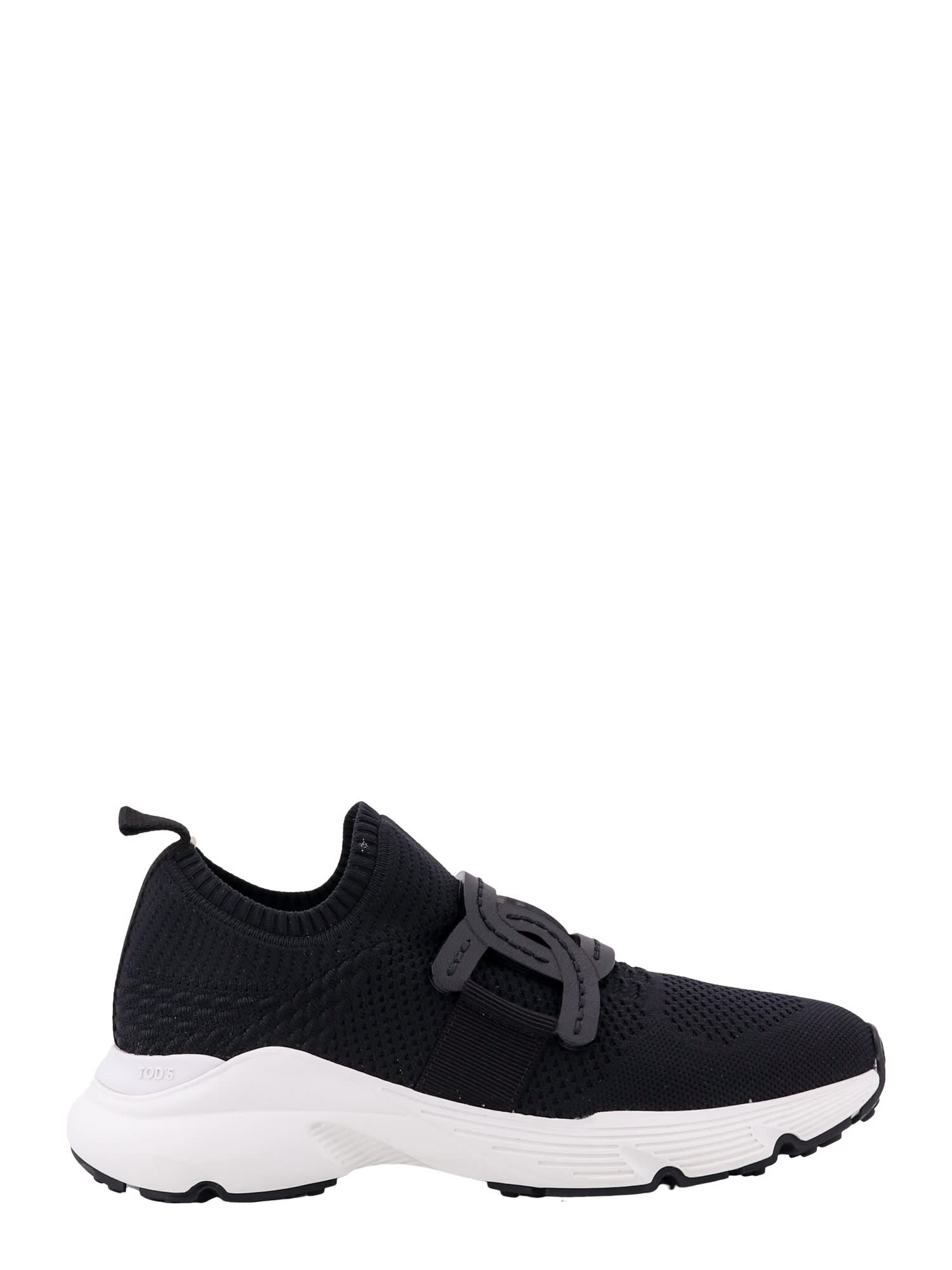 Shop Tod's Mesh Slip-on Sneakers In Black