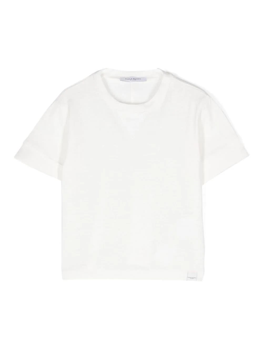 PAOLO PECORA T-SHIRT BASIC CON LOGO 