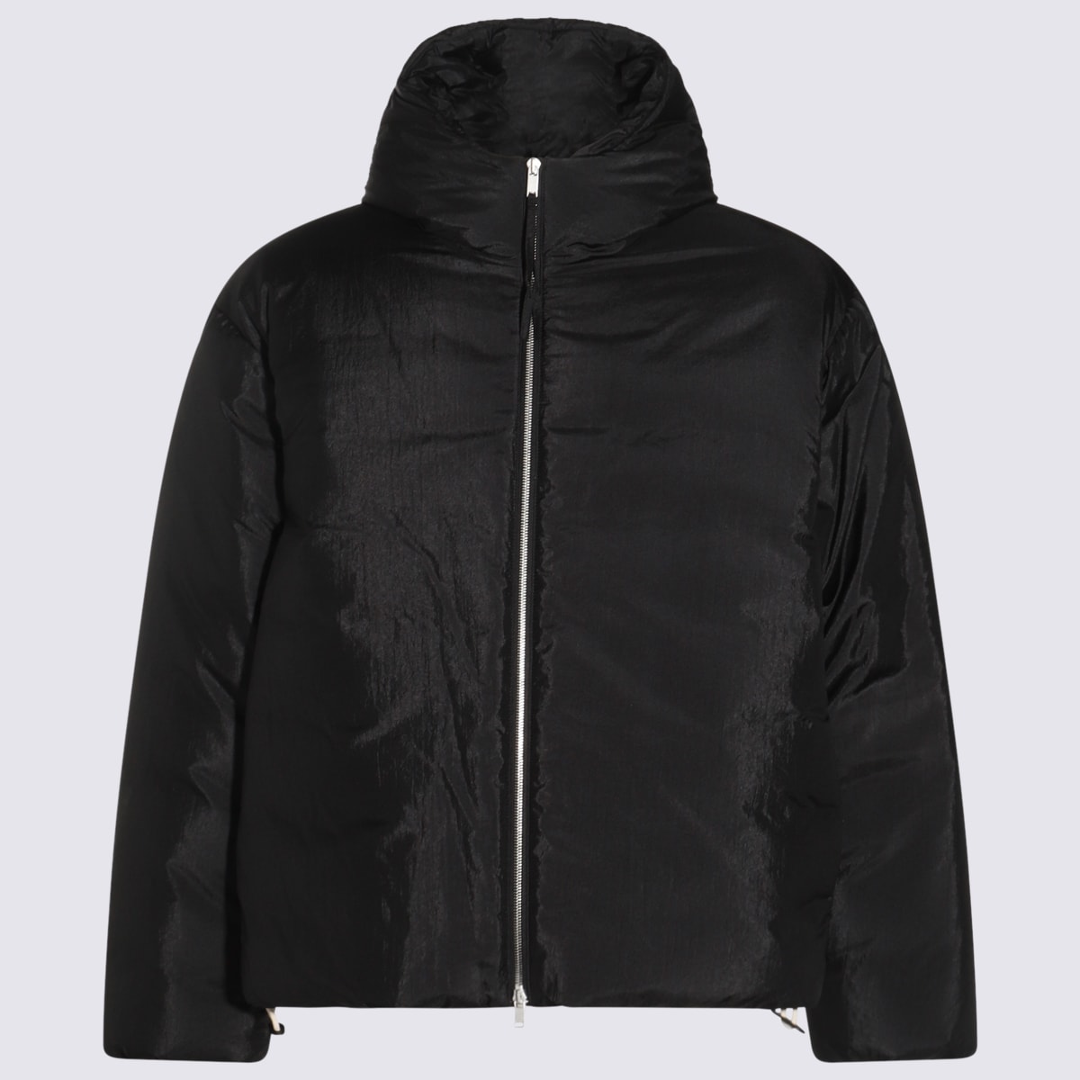 Shop Jil Sander Black Down Jacket