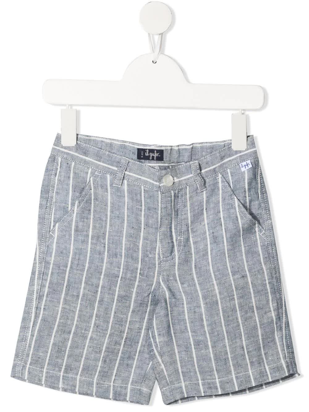 Il Gufo Lightweight Striped Shorts