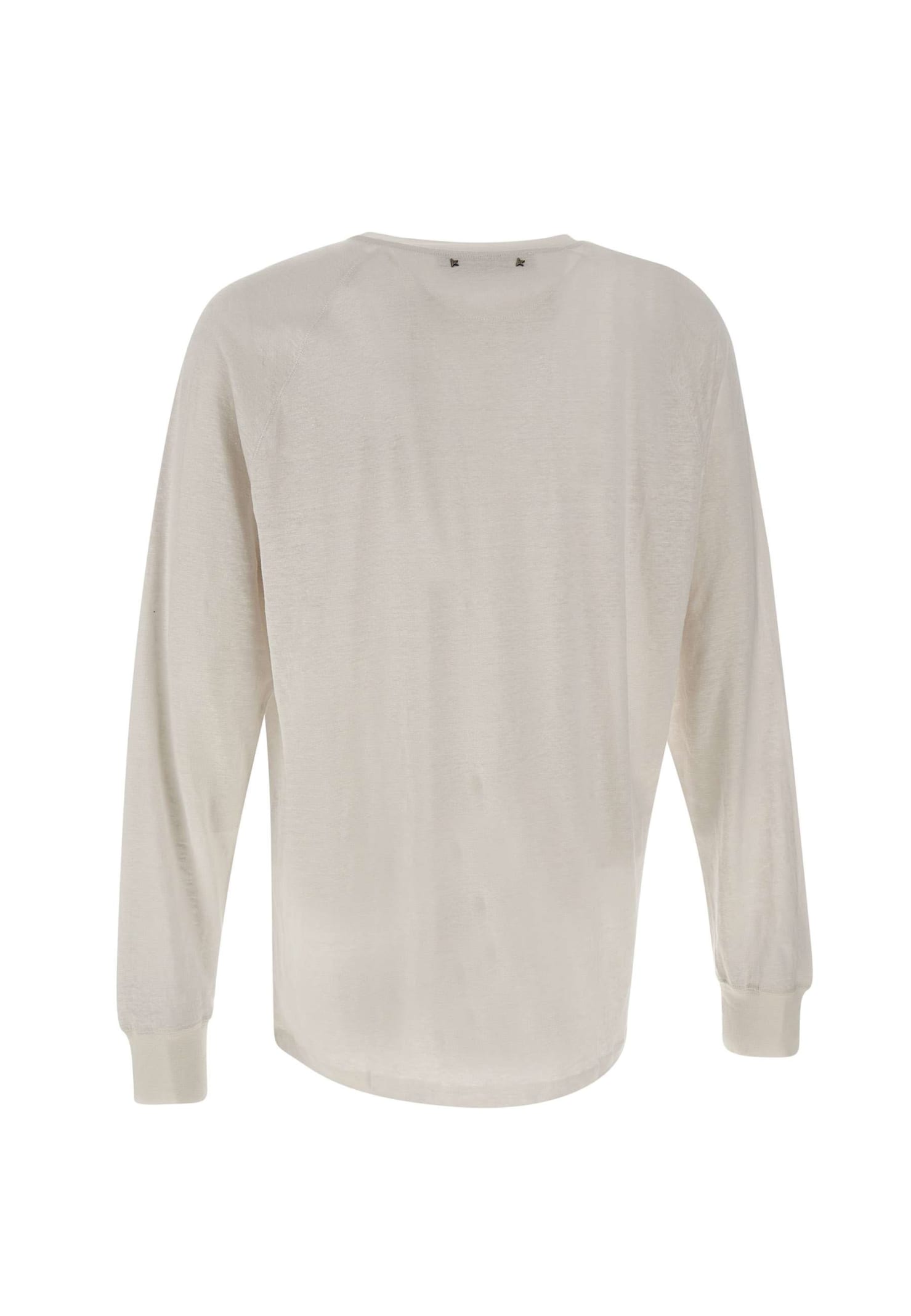 Shop Golden Goose Ludovico Cotton Sweater In White