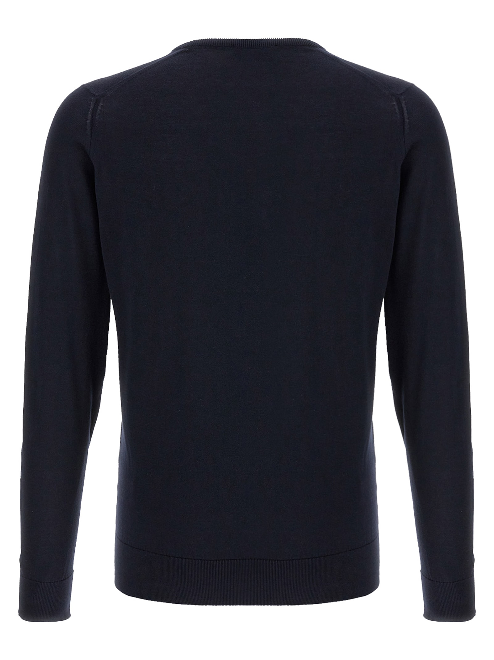 John Smedley Hatfield Long Sleeves Crewneck Pullover In Blue