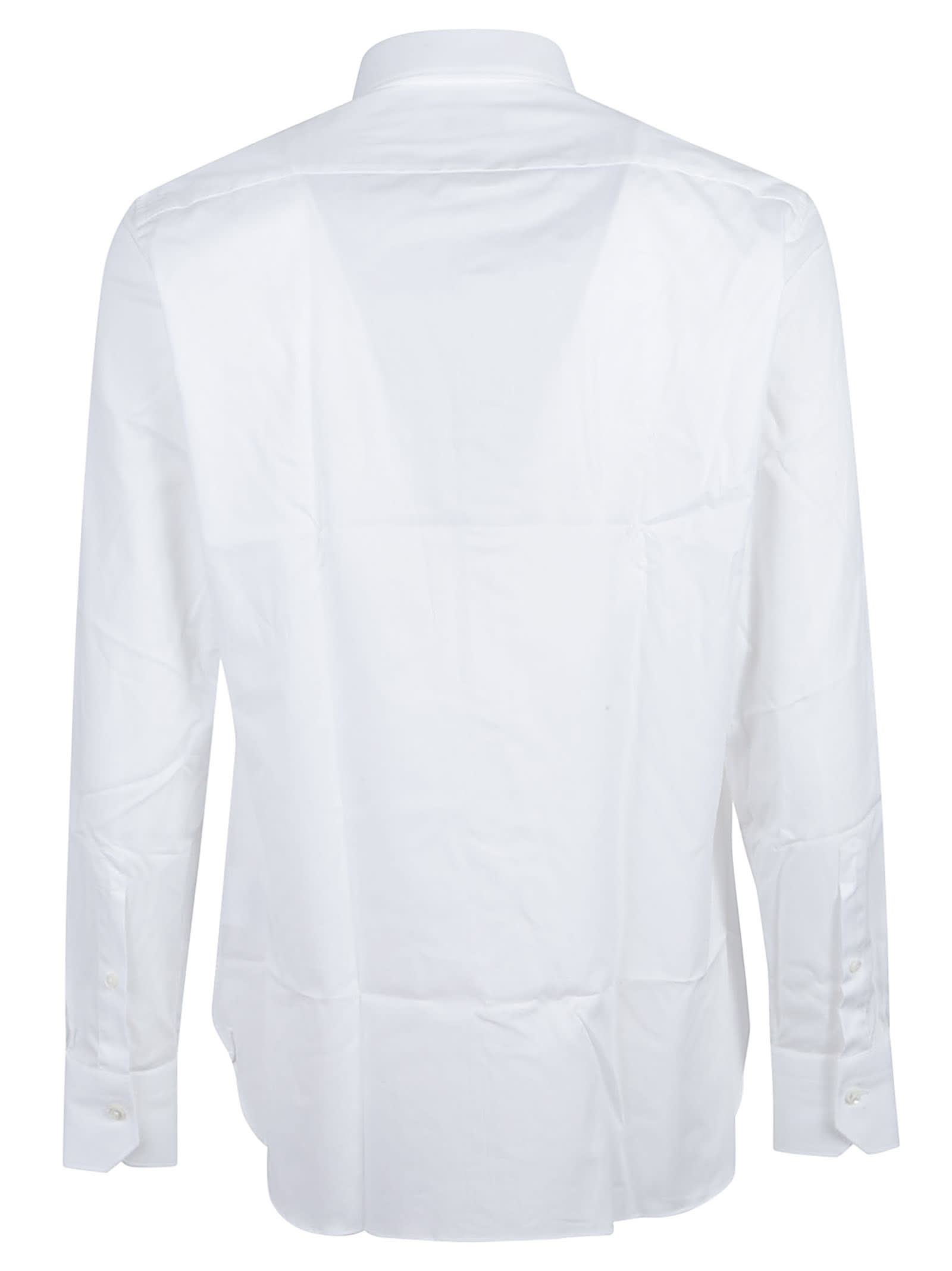 Zegna Lux Tailoring Long Sleeve Shirt In White