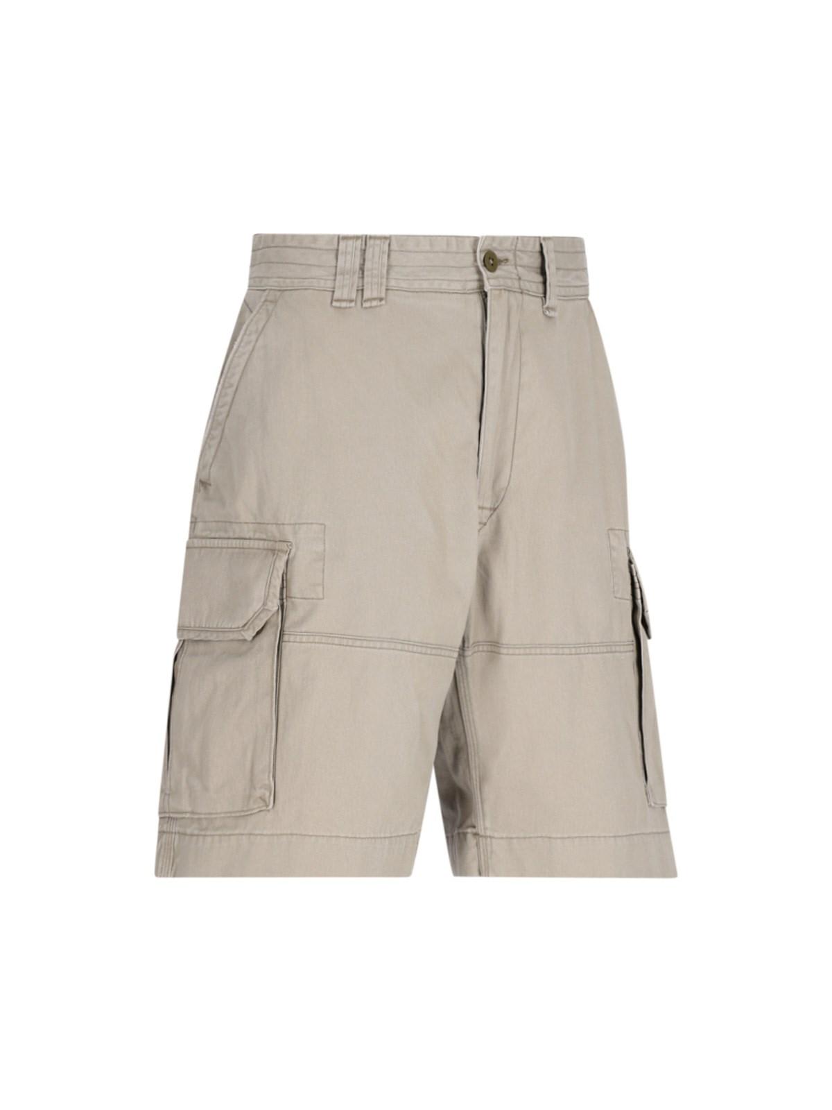 Shop Polo Ralph Lauren Cargo Shorts In Beige