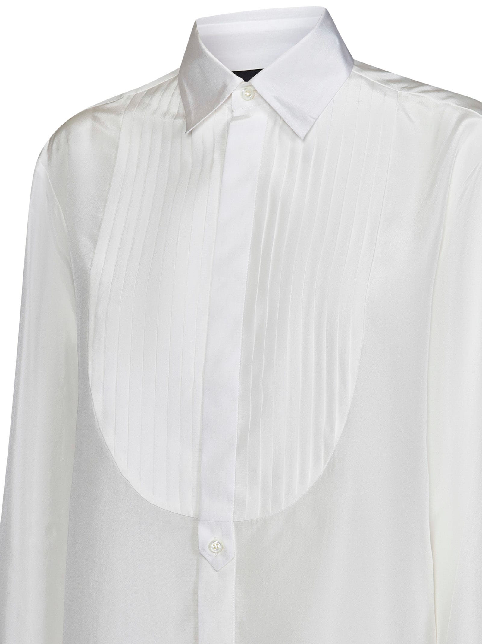 Shop Dsquared2 Dean Night Maxi Shirt In Ivory