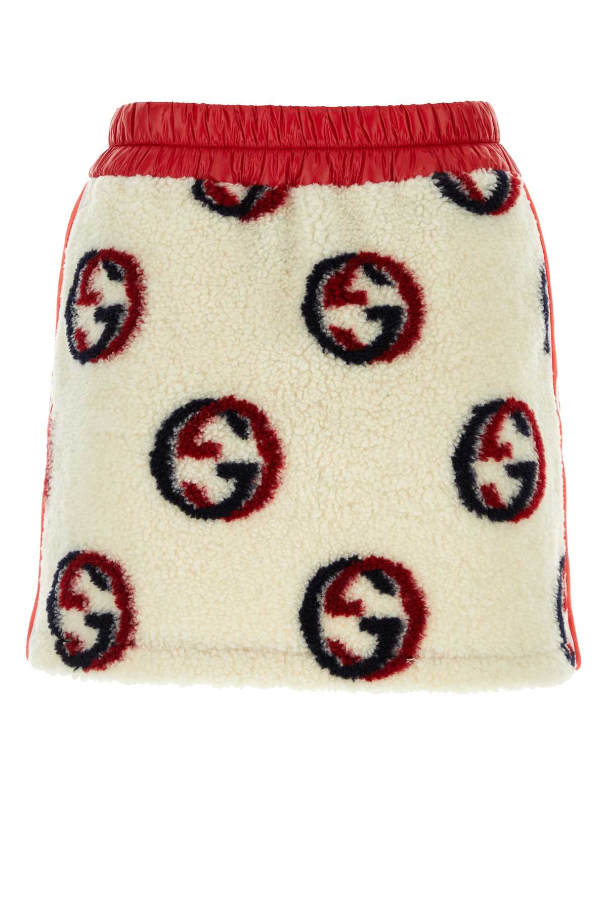 GUCCI EMBROIDERED TEDDY MINI SKIRT