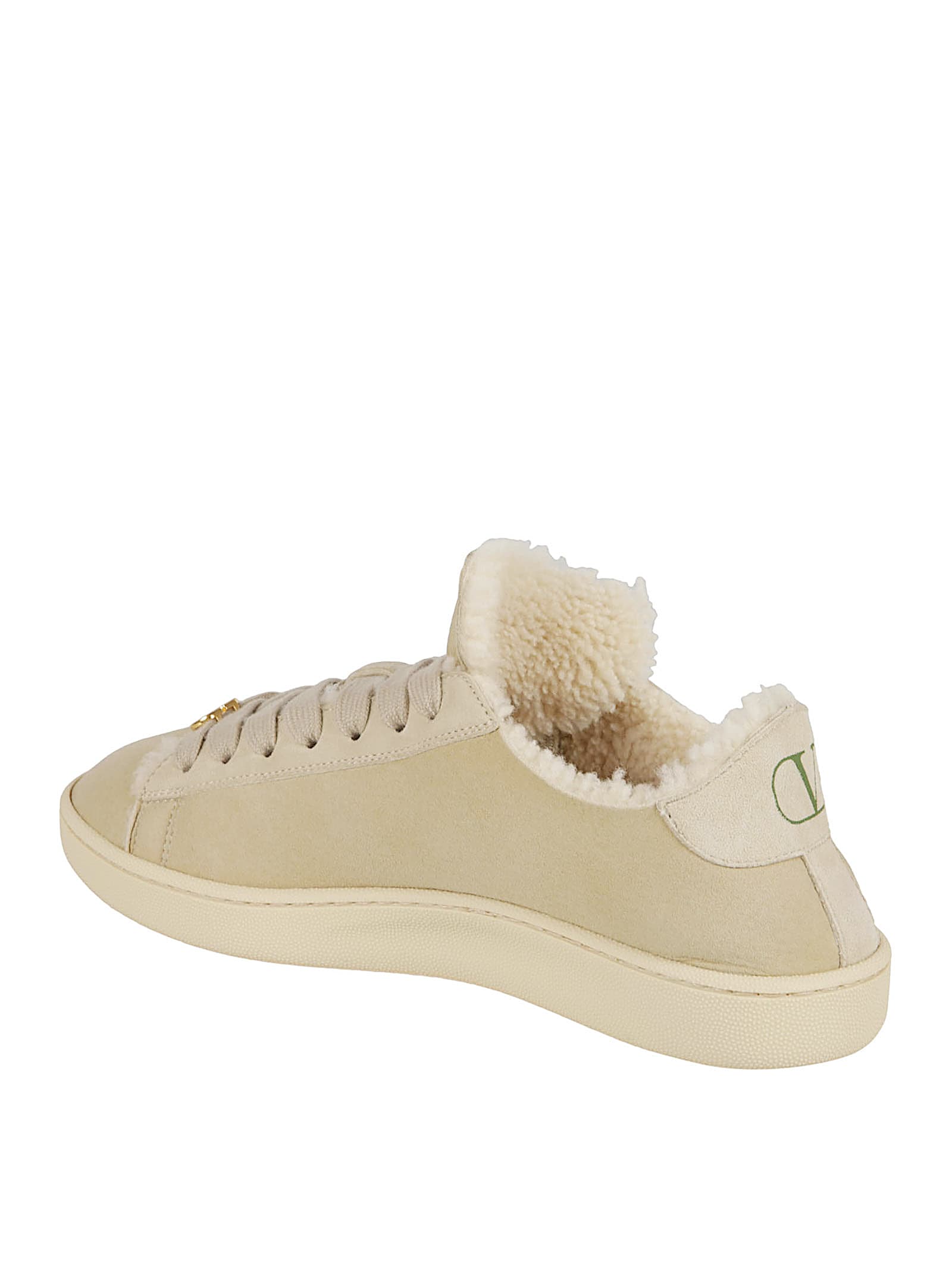 Valentino Sneakers With Suede Logo Application In Multi