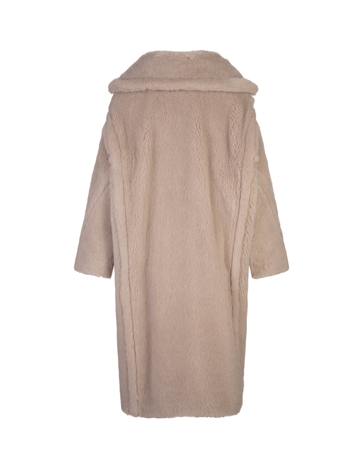 Shop Max Mara Sand Teddy Bear Coat In Brown