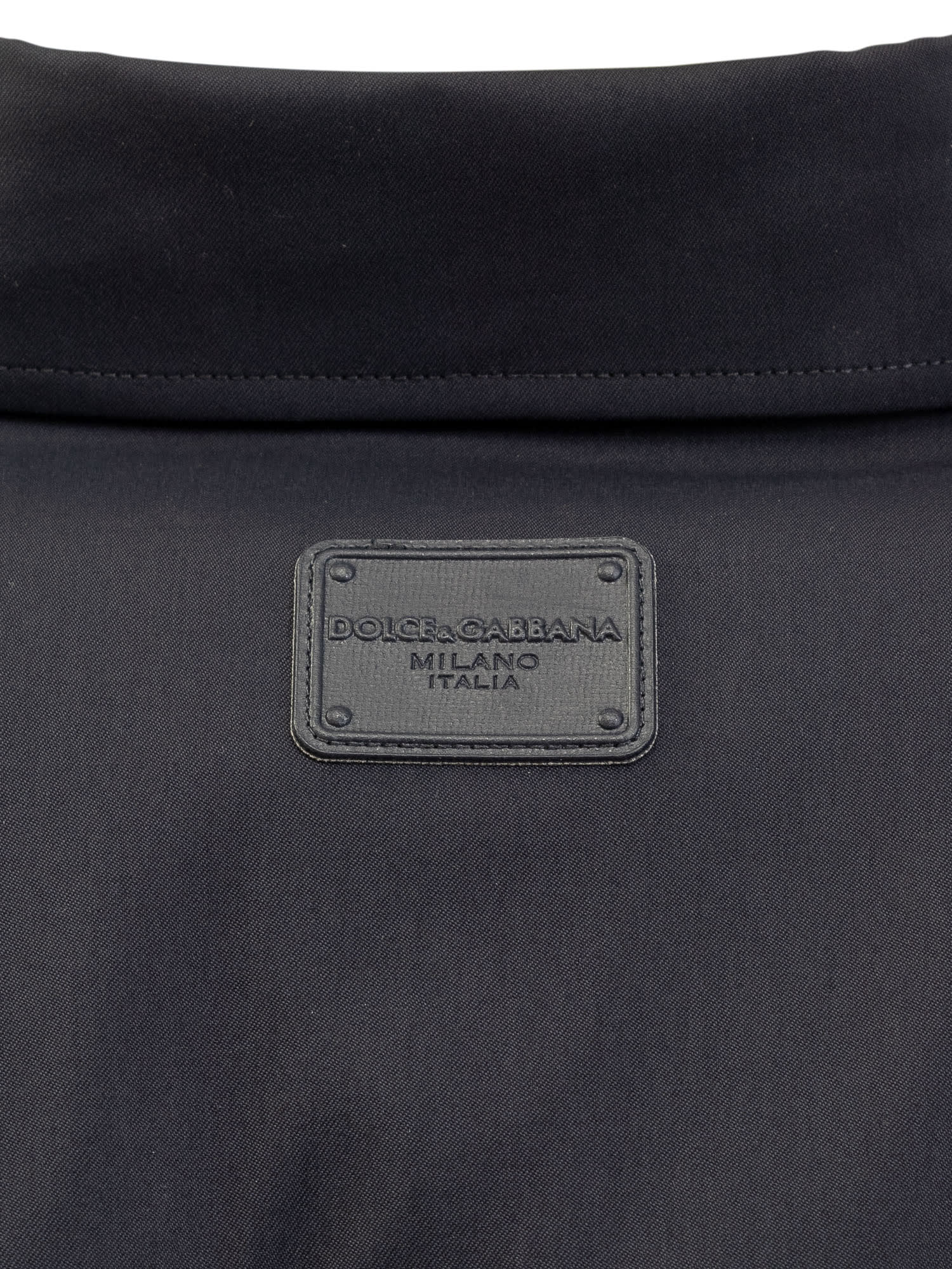 Shop Dolce & Gabbana Technical Fabric Shirt In Blu