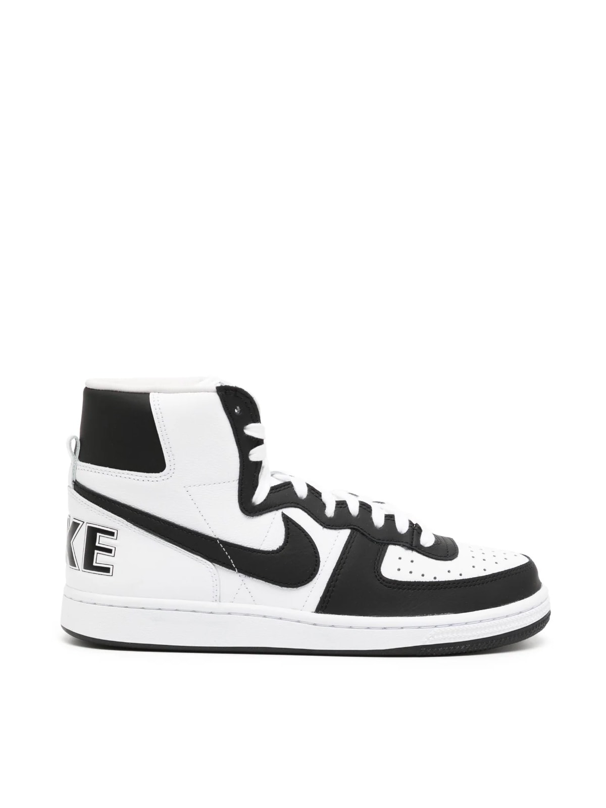 Comme Des Garçons Homme Deux Black & White Nike Edition Terminator High Sneakers In Black