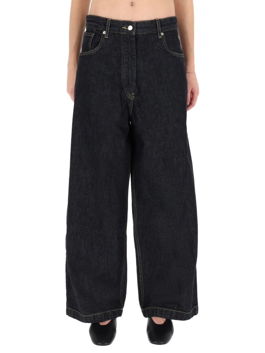 Studio Nicholson Pants Neive In Black