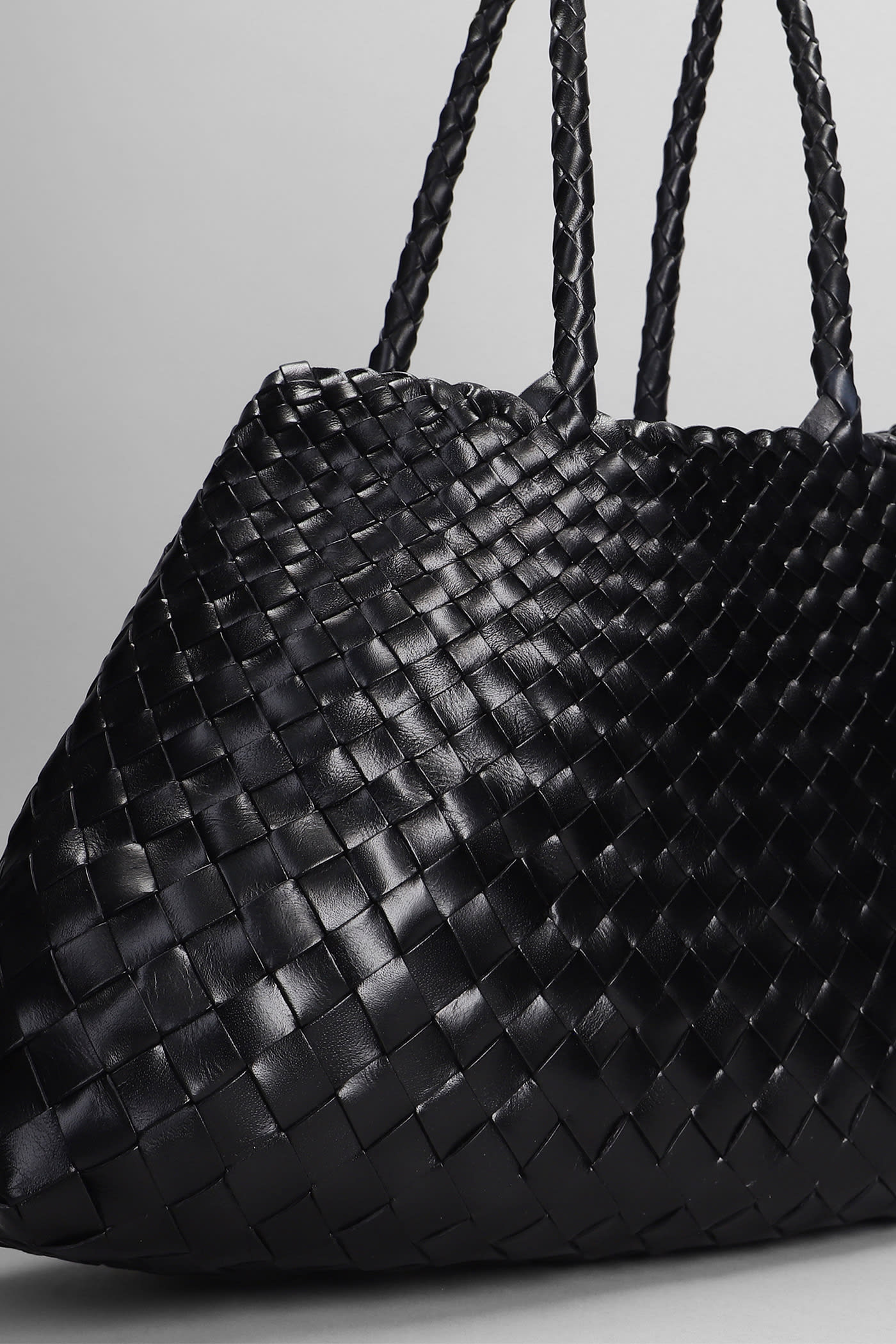 Shop Dragon Diffusion Santa Croce Big Tote In Black Leather