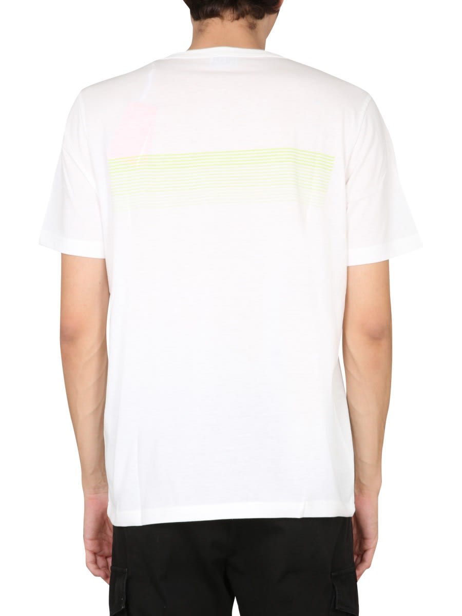 Shop Diesel T-shirt T-just-e19 In White
