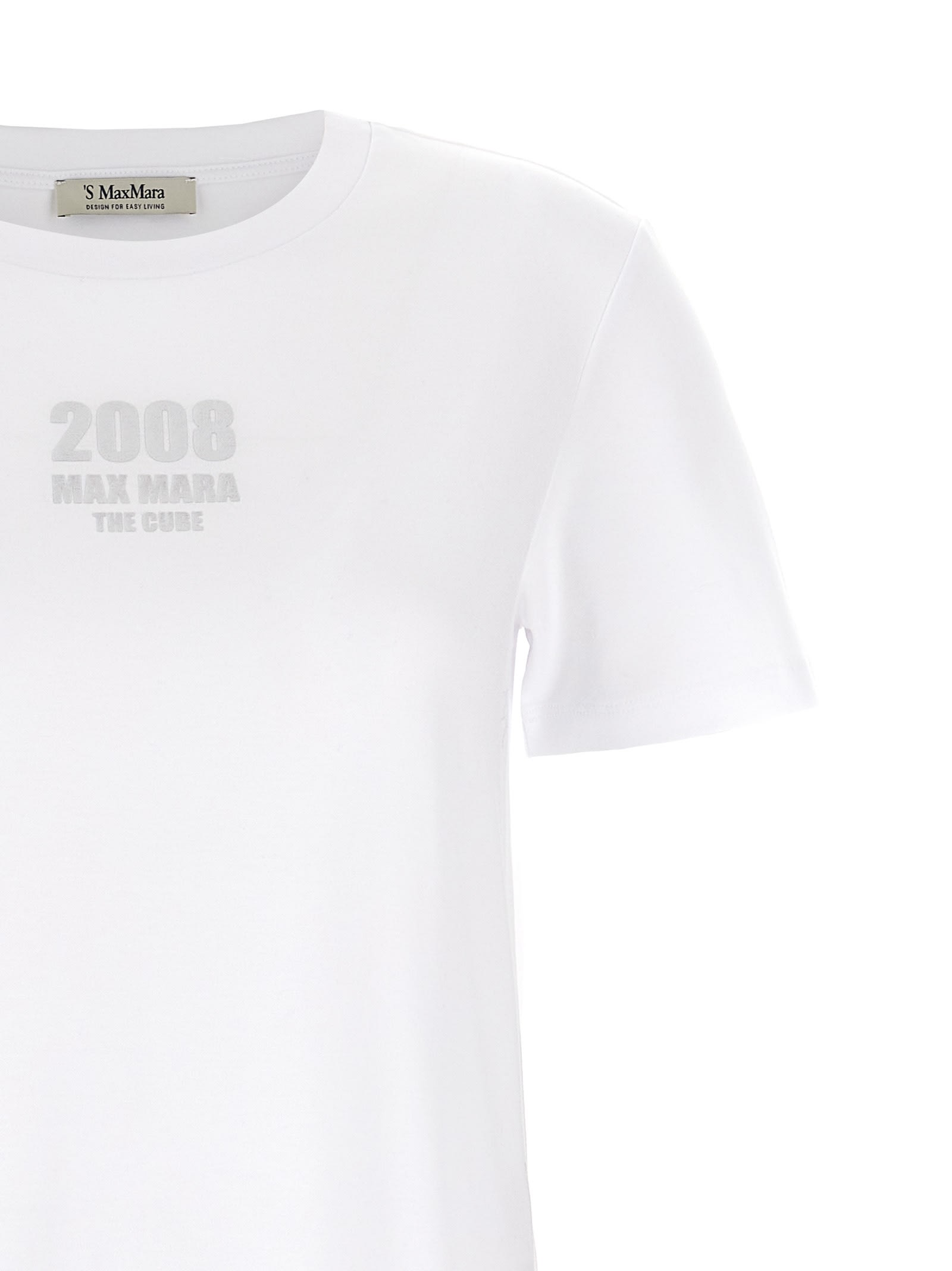 's Max Mara Logo Printed Crewneck T-shirt In White