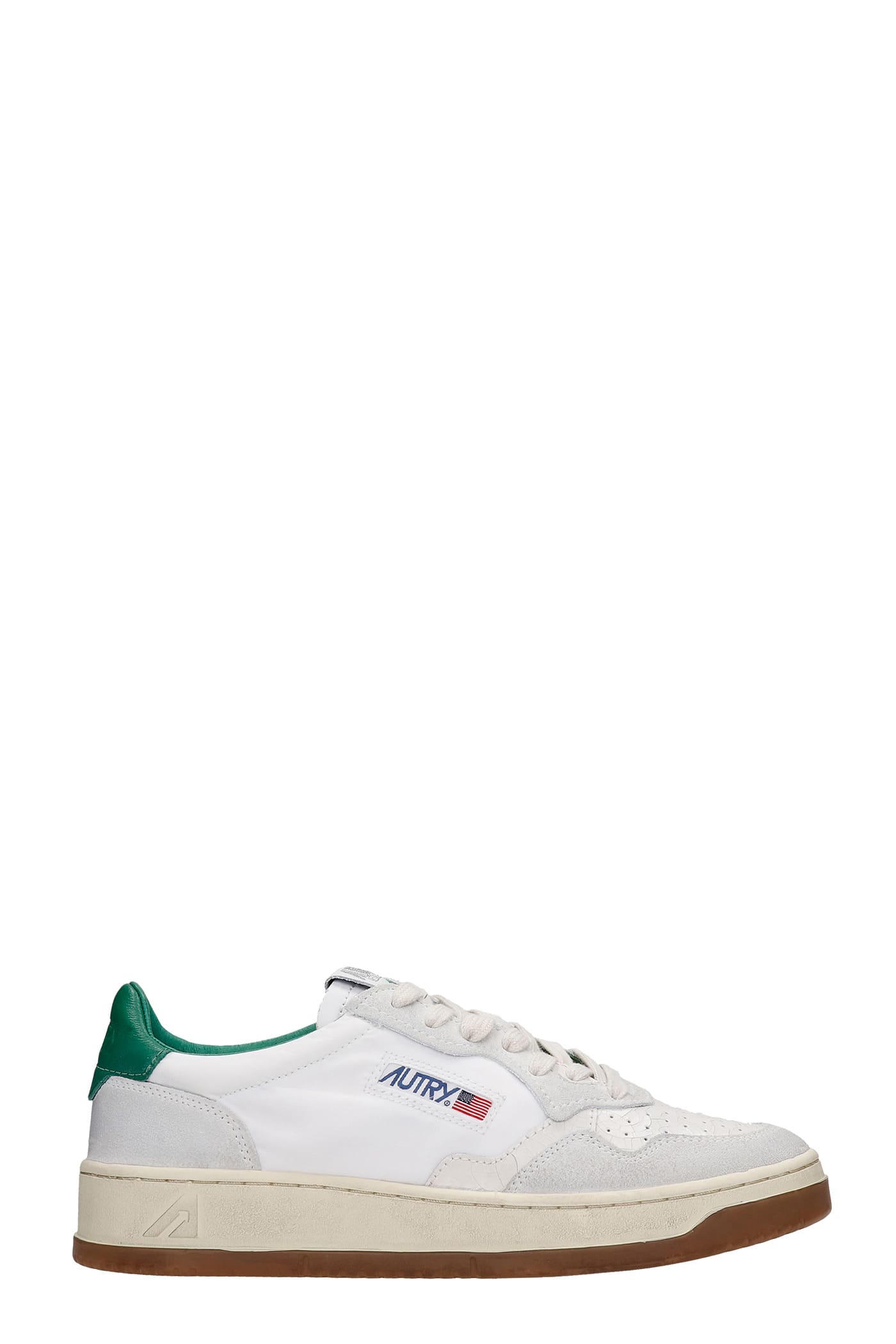 Autry Autry 01 Sneakers In White Synthetic Fibers