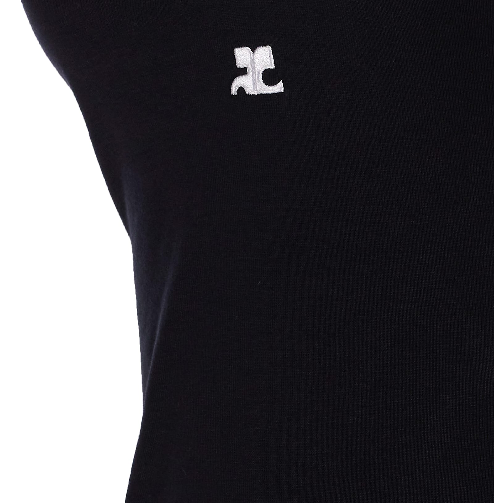 Courrèges Holistic Contrast Jersey Mini Dress