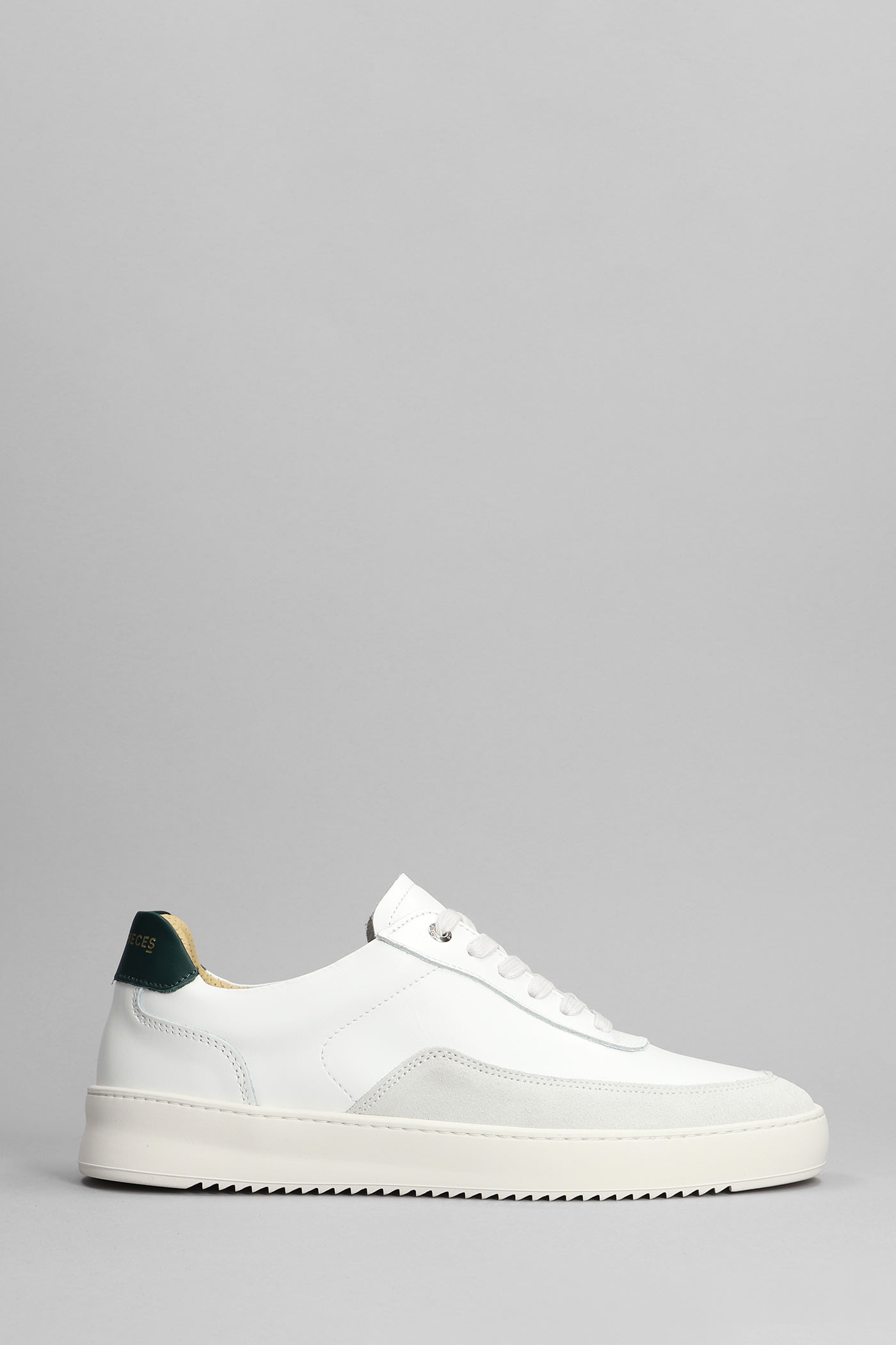 Filling Pieces Mondo Squash Sneakers In White Leather