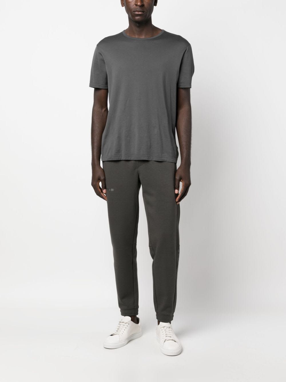 Ea7 Logo Cotton Blend Sweatpants In Green