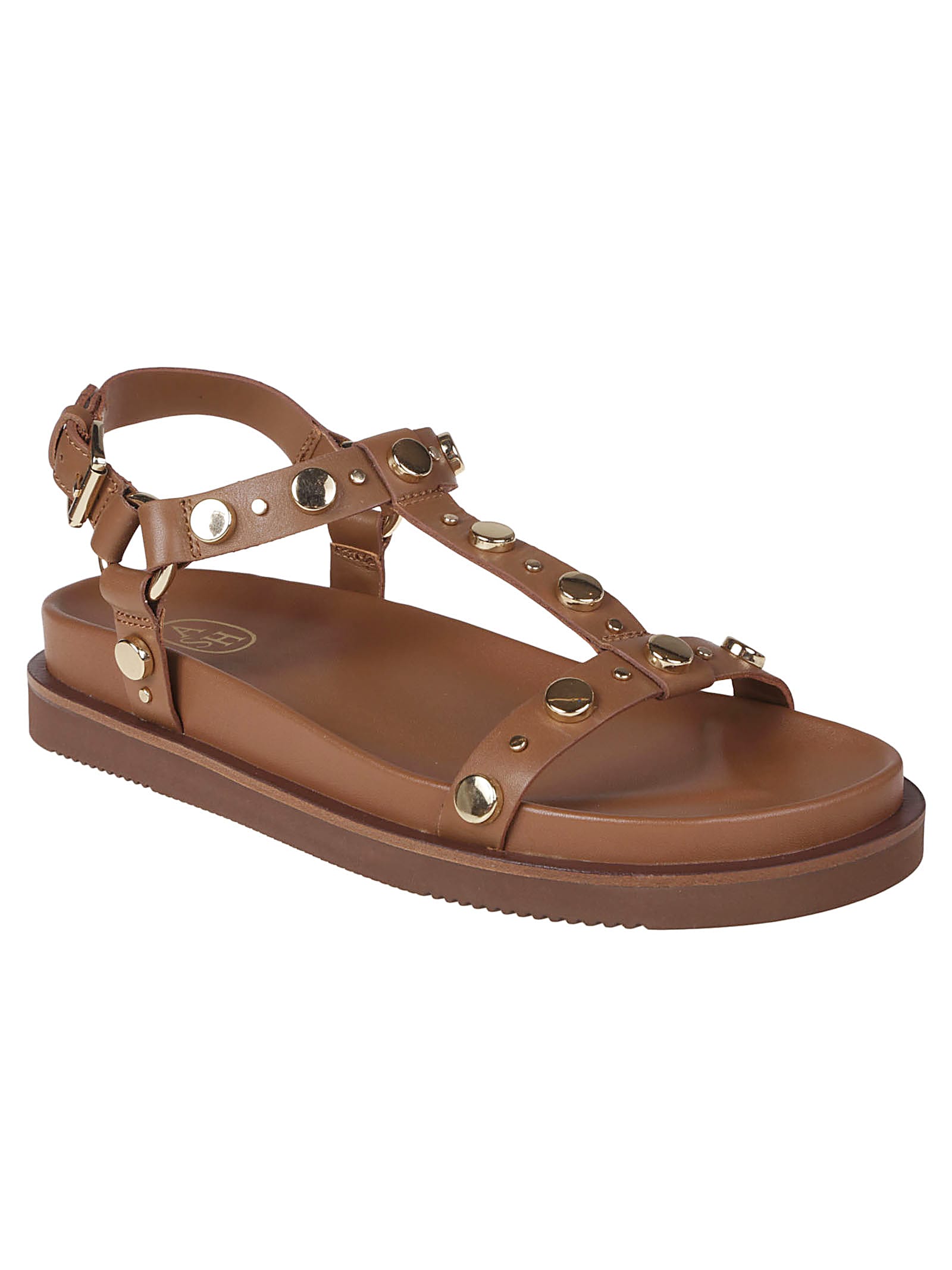 Ash Ugo Cannella Sandals In Camel Brown In Cinnamon
