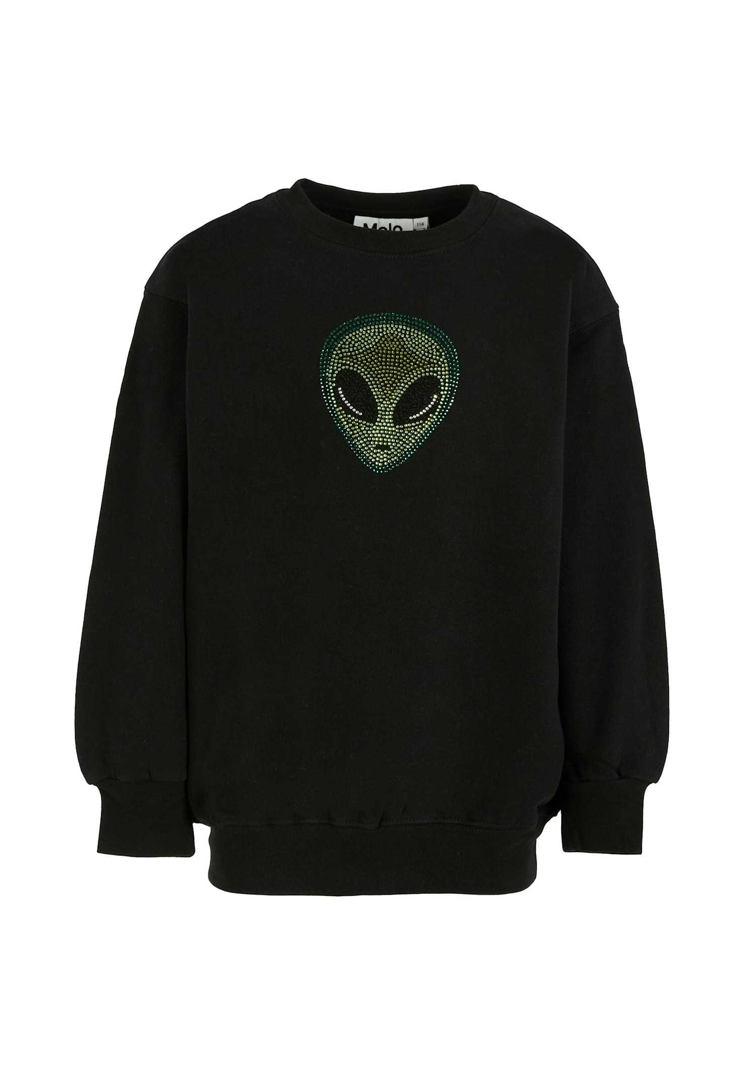Molo Alien-head Embellished Sweatshirt In Black