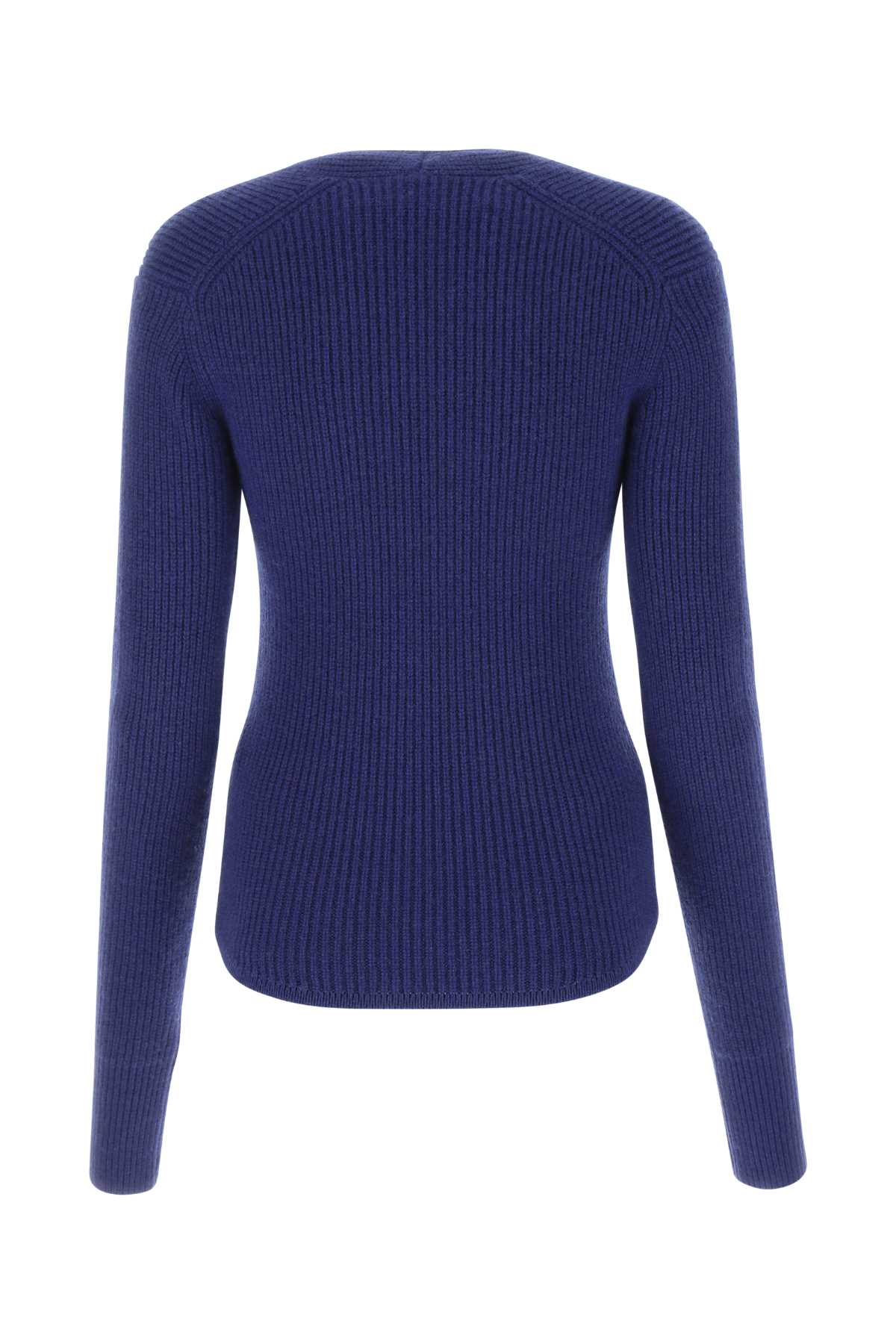 Shop Isabel Marant Blue Wool Blend Bailey Sweater
