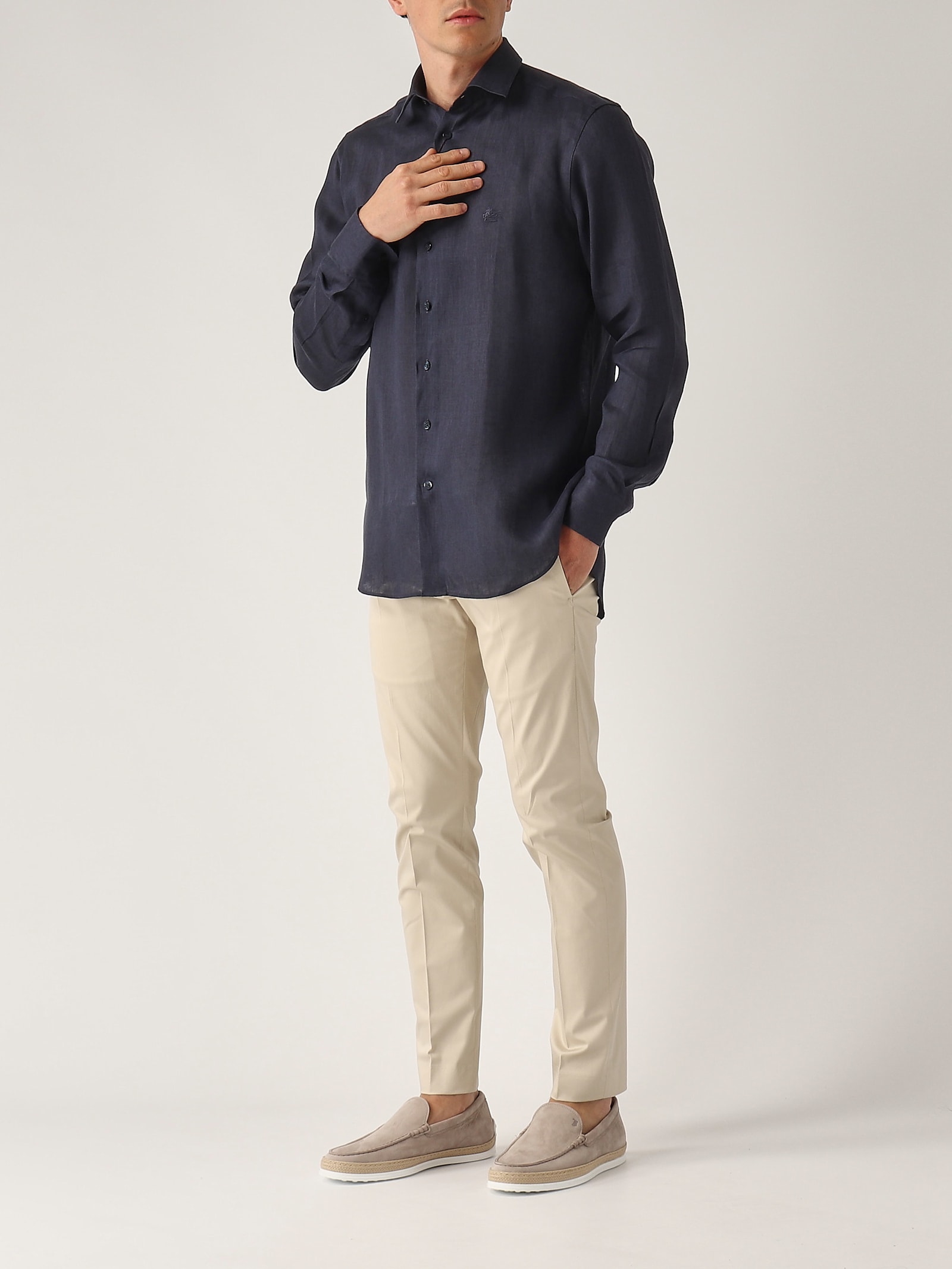 Etro Shirt Roma Logo Shirt In Black