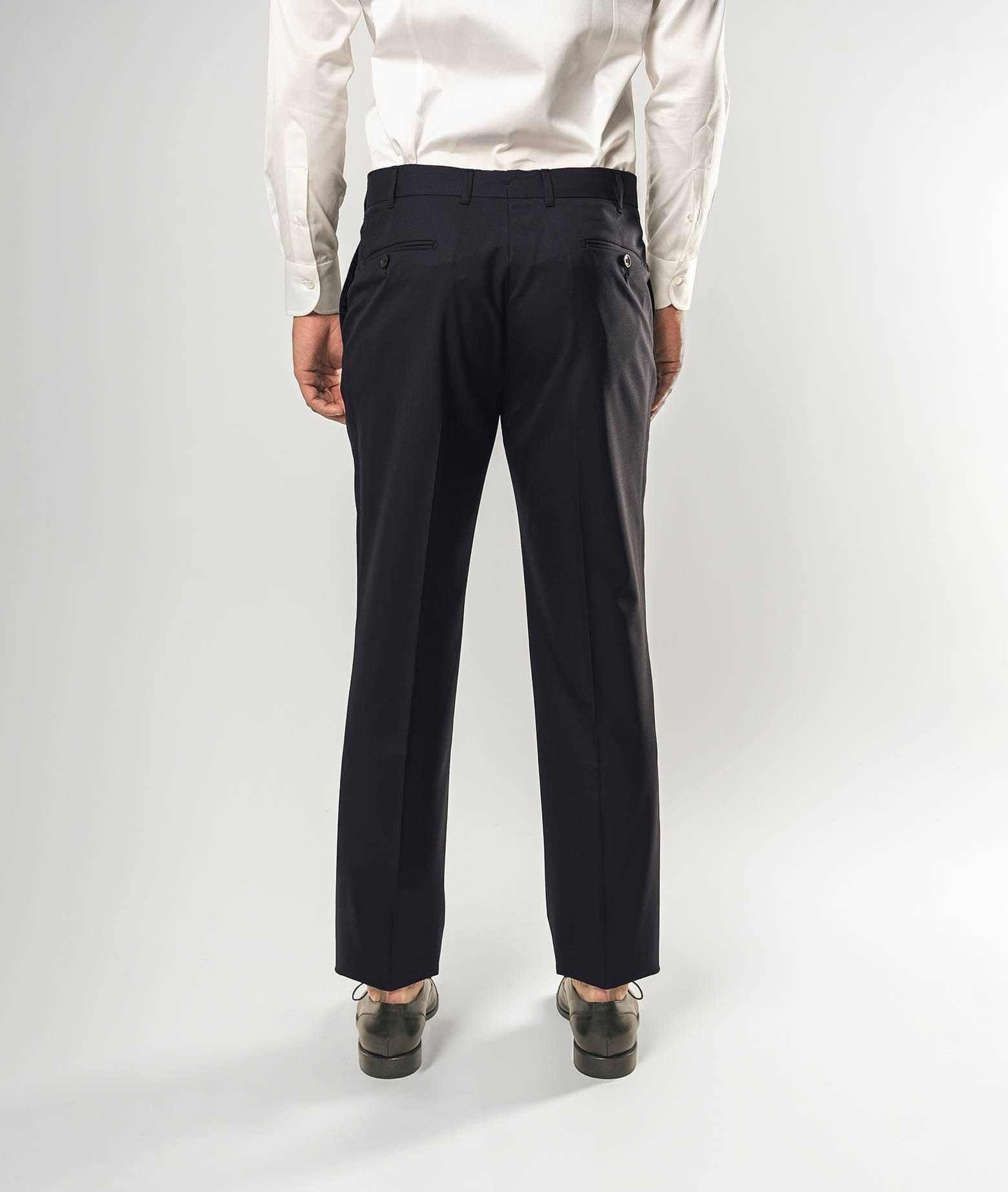 Shop Larusmiani Trousers Casablanca Pants In Midnightblue