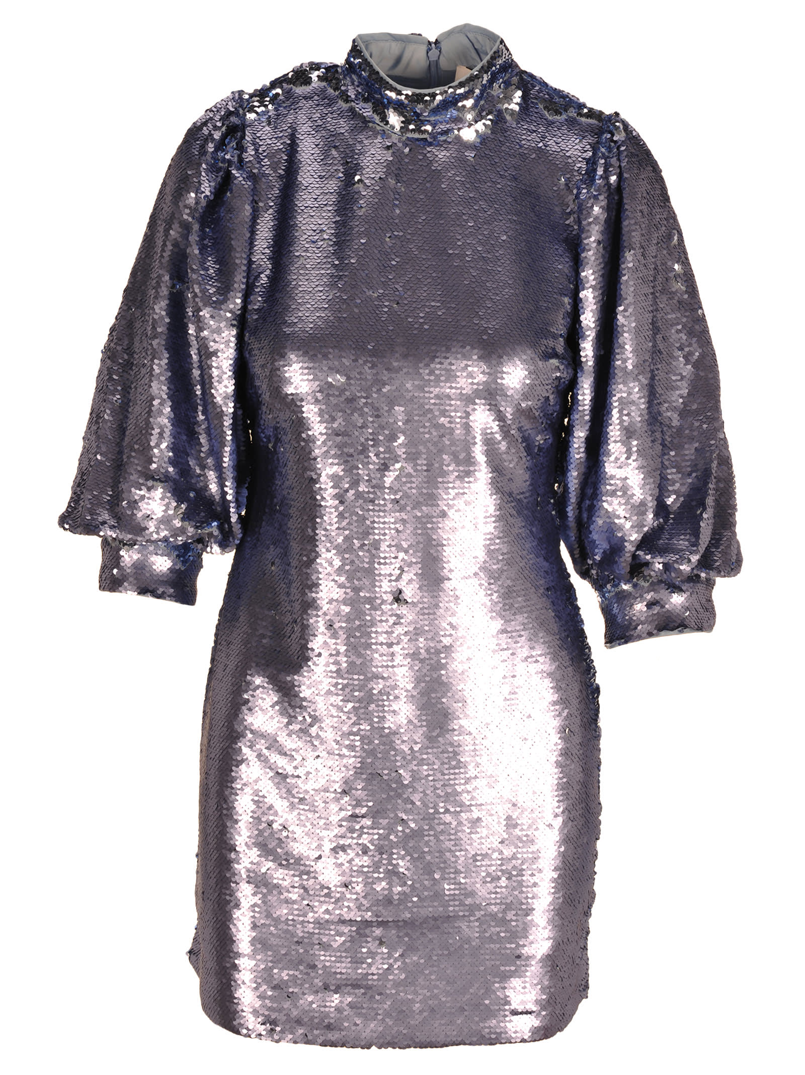 ganni sequin dress