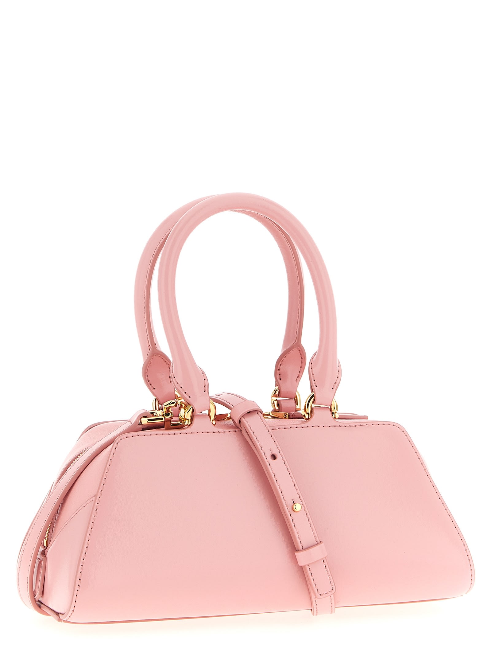 Givenchy Mini Leather Antigona Cube East-west Top-handle Bag In Pink