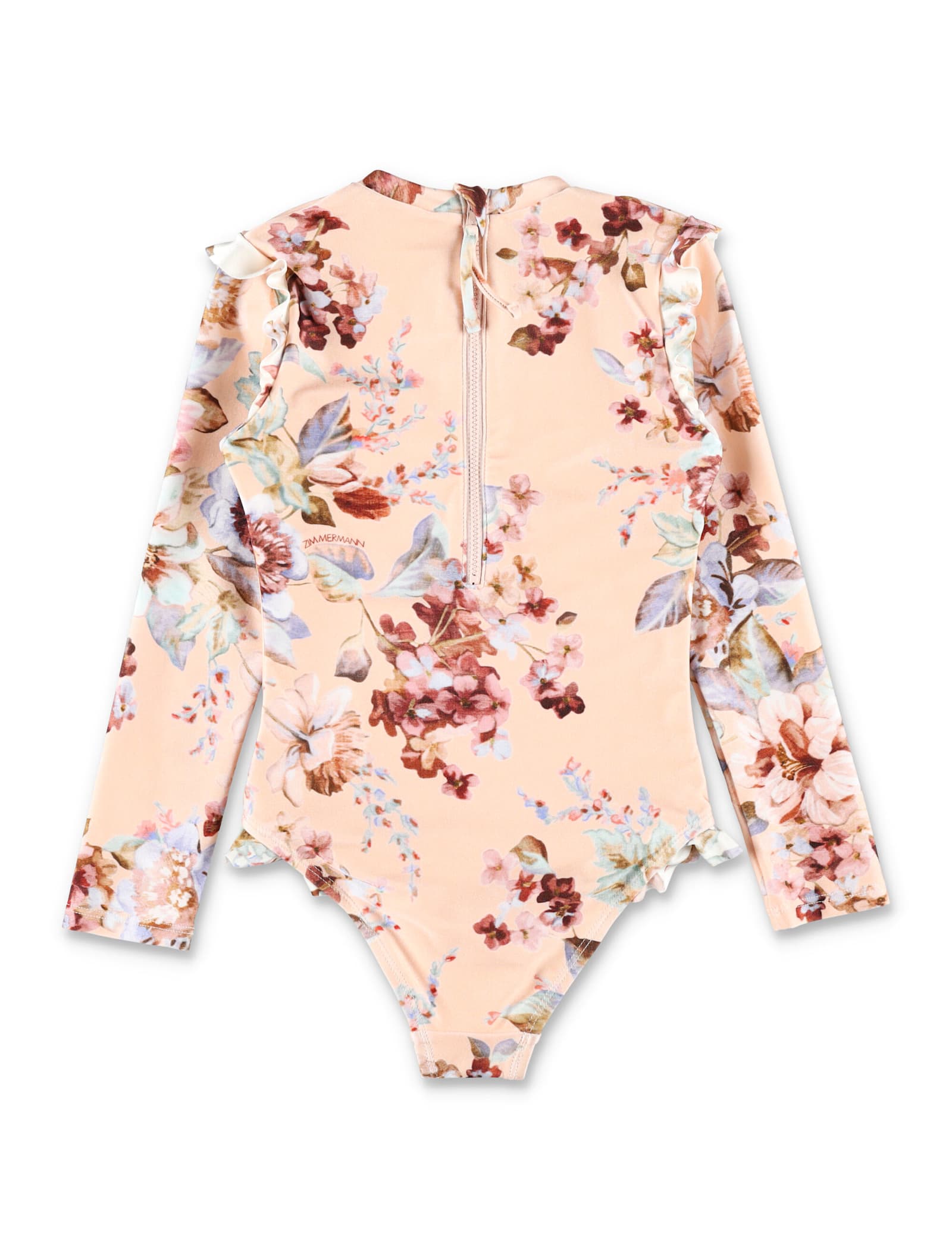 Zimmermann Swimsuit Long Sleeves In Neutral