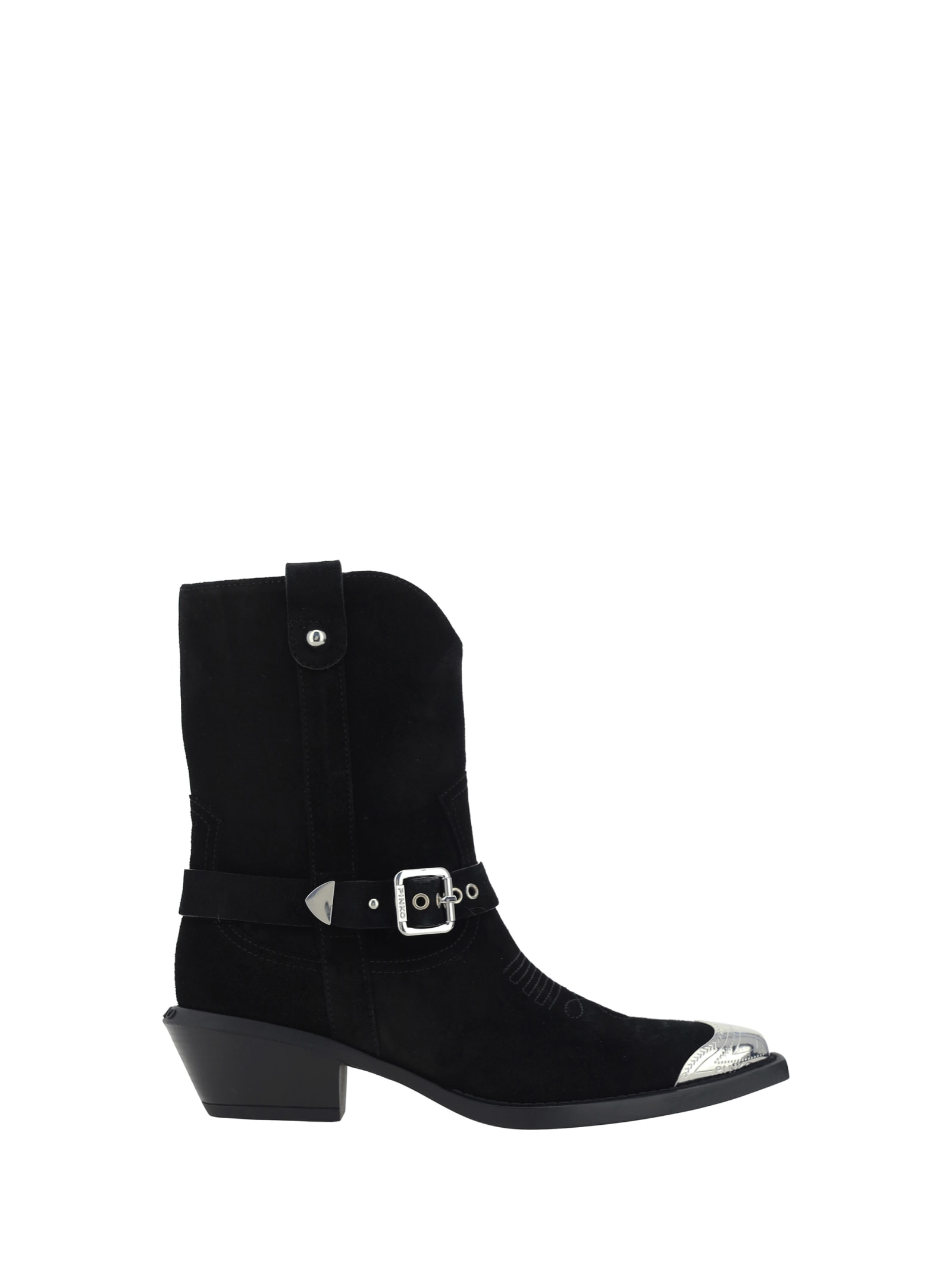 Shop Pinko Tex Ankle Boots In Black