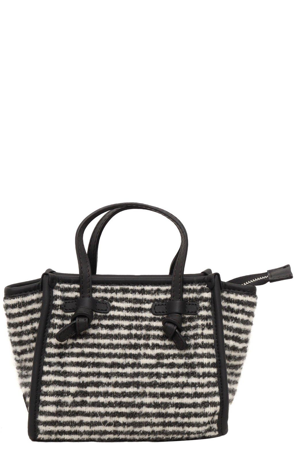 Miss Marcella Striped Tote Bag