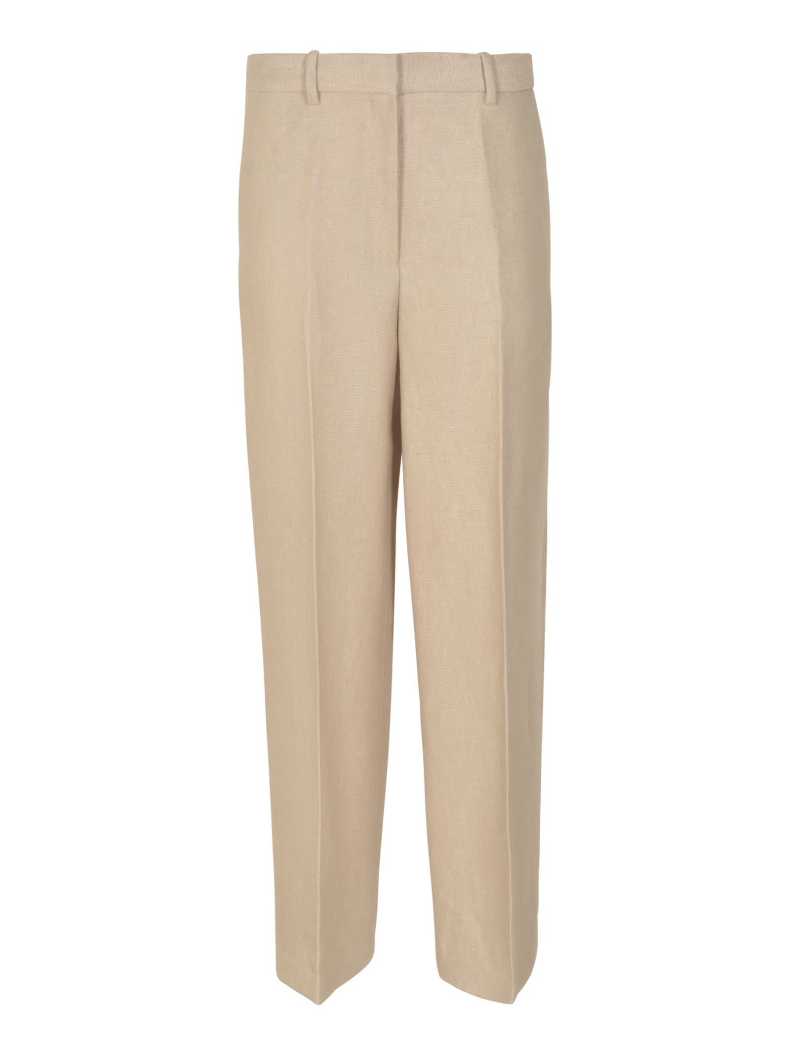 Shop Theory Concealed Straight Trousers In Sand